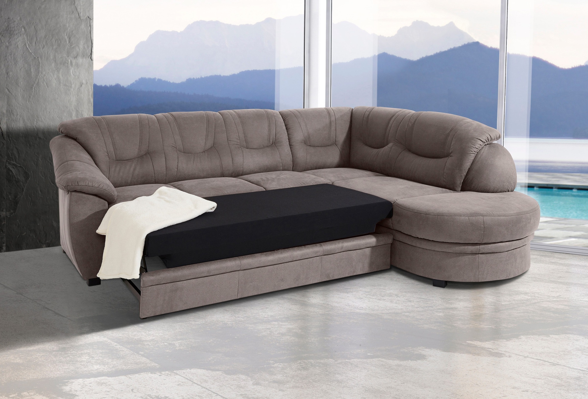 sit&more Ecksofa »Savoni L-Form« wahlweise mit Bettfunktion günstig online kaufen