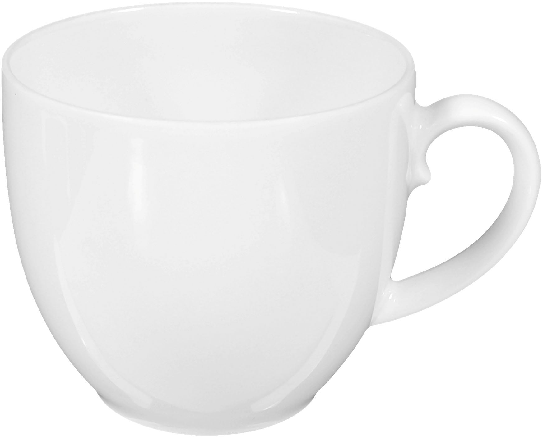 Seltmann Weiden Kombiservice »Geschirr-Set, 42 Teile, Rondo/Liane Weiß«, (Set, 42 tlg., je6x Frühstücks-,Speise-,Suppenteller,Dessertschale,Kaffeetasse,Becher), Geschirr, Service, Made in Germany, 42 Teile, für 6 Personen