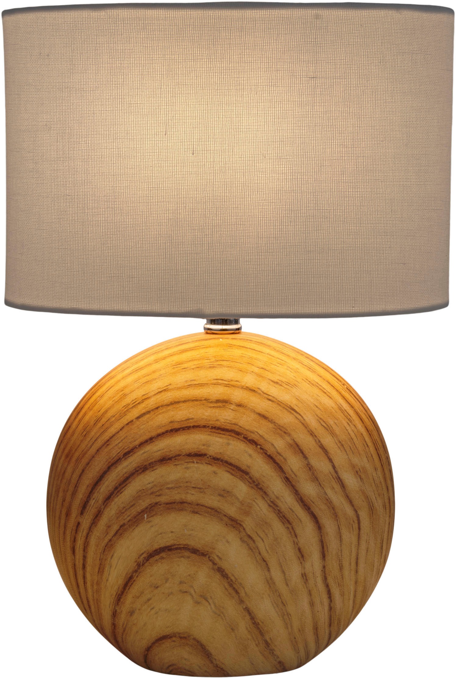 näve Tischleuchte »Woody«, 1 flammig, Leuchtmittel E14 | ohne Leuchtmittel, Keramik Tischleuchte, E14, max. 40W, Höhe: 31,5cm, inkl. Kippschalter