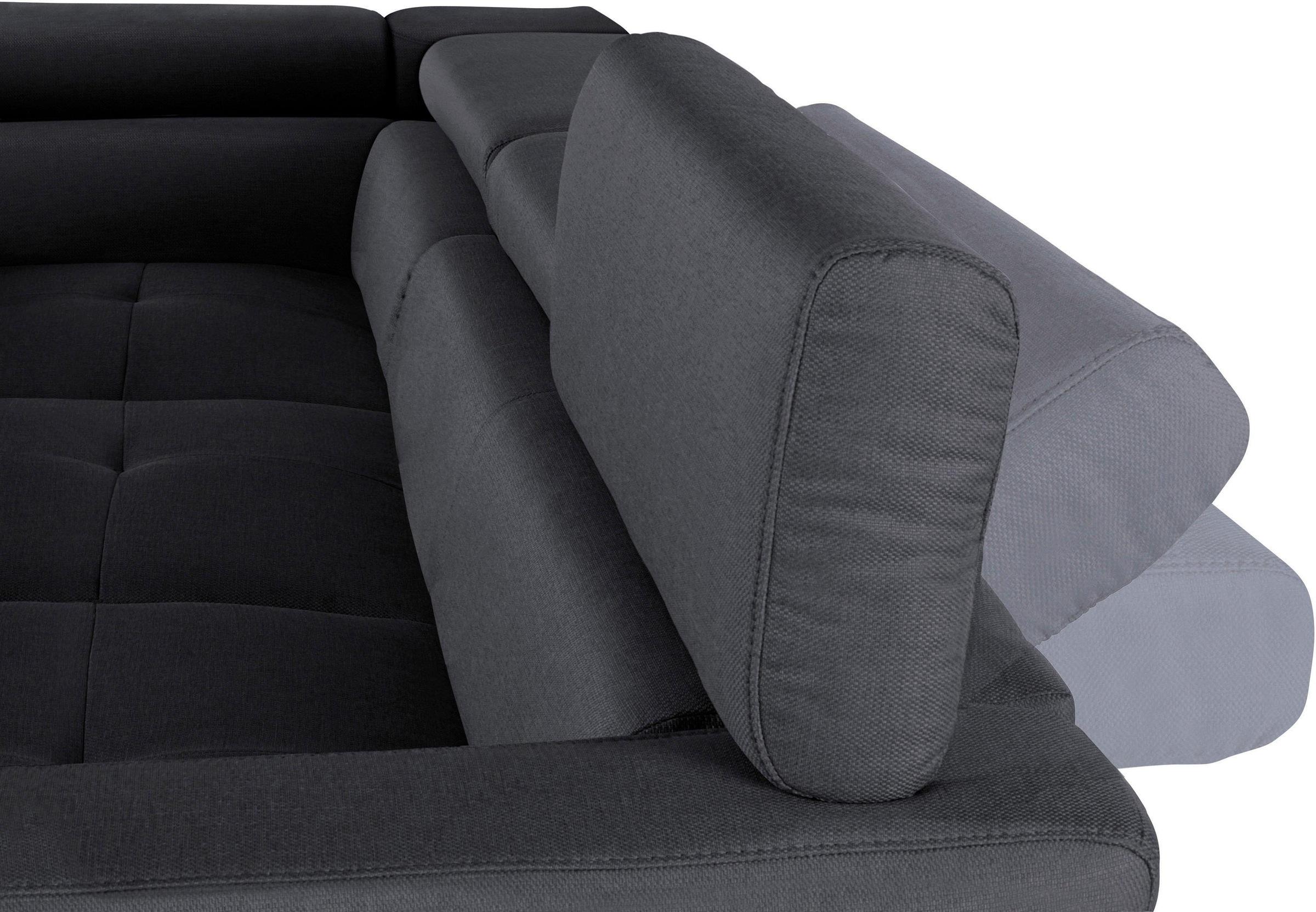 COTTA Ecksofa »Sammy L-Form«, mit Kopfteilverstellung, wahlweise mit Bettfunktion & Bettkasten