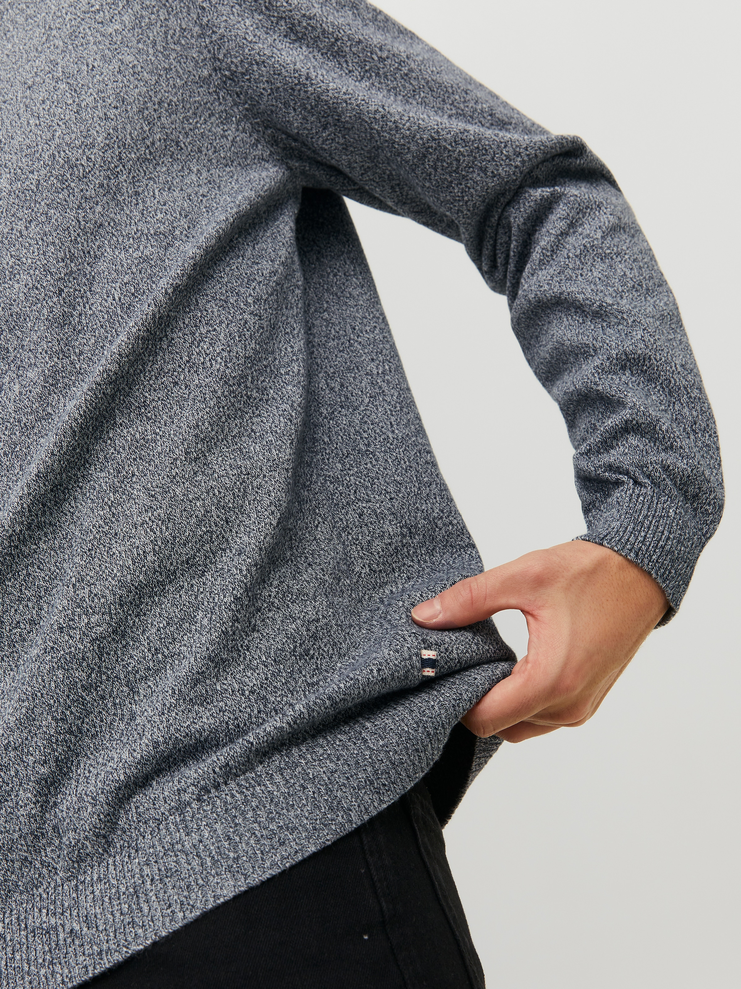 Jack & Jones Rundhalspullover »JJEBASIC mit Rundhals, ideal für Job und Freizeit« unifarben, modisch, slim fit, Baumwolle, Rundhals