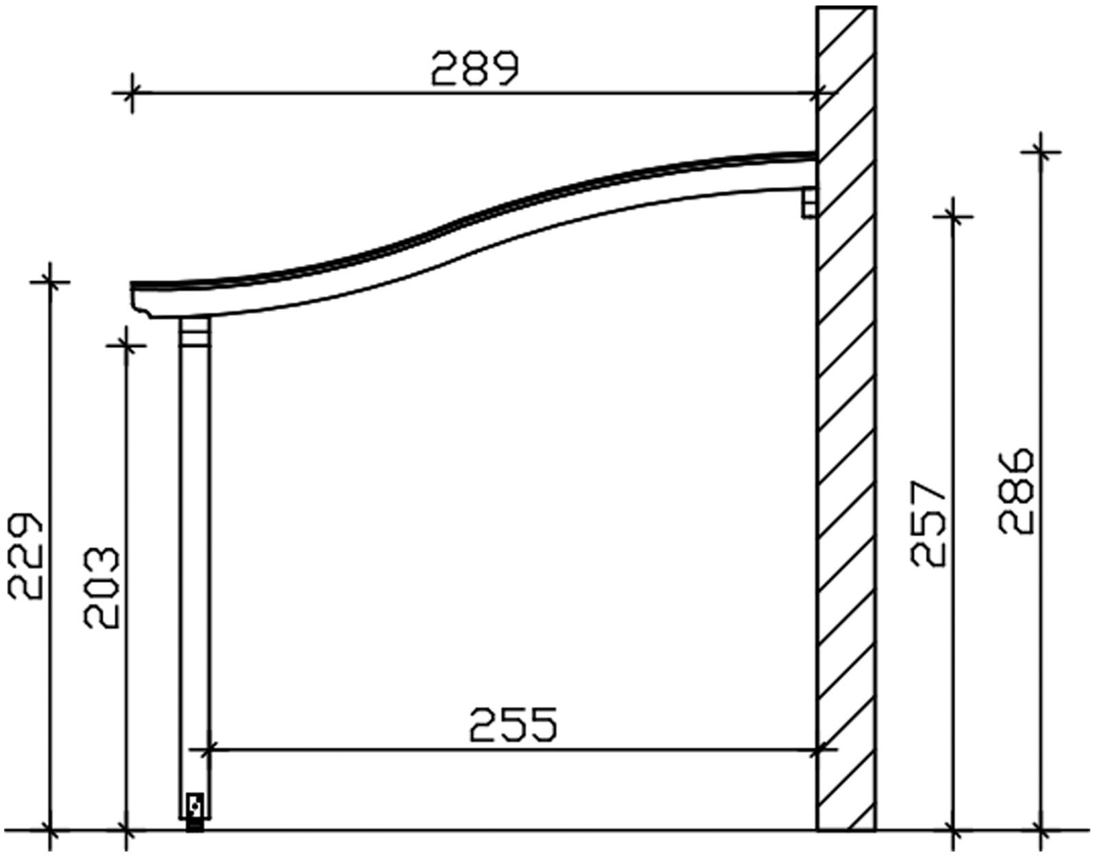 Skanholz Terrassendach »Venezia« Leimholz