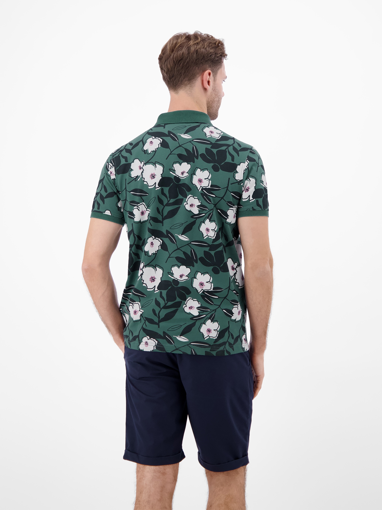 LERROS Poloshirt mit All-Over Print
