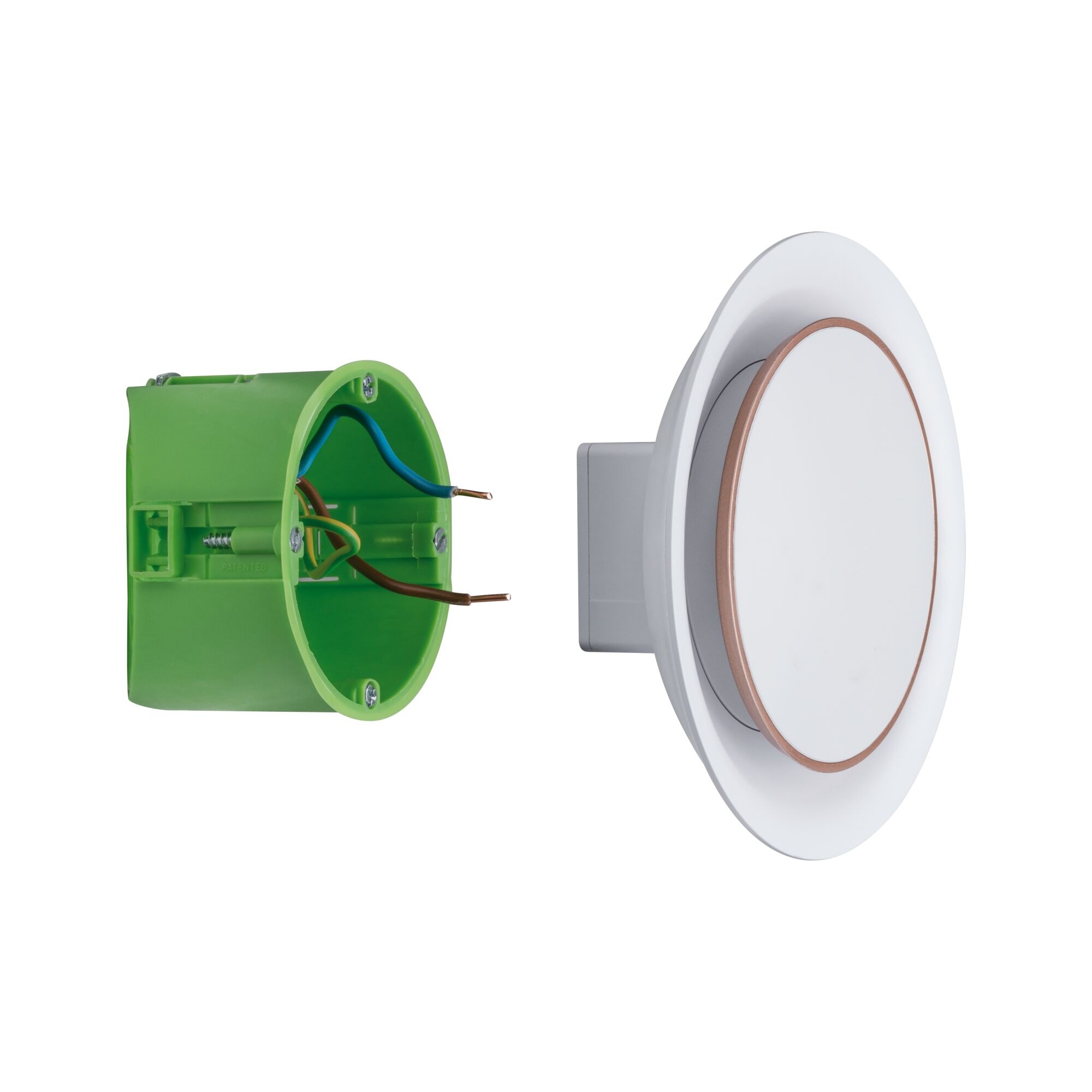 Paulmann LED Wandleuchte »Einbauleuchte 2,5W Weiß matt«, 1 flammig