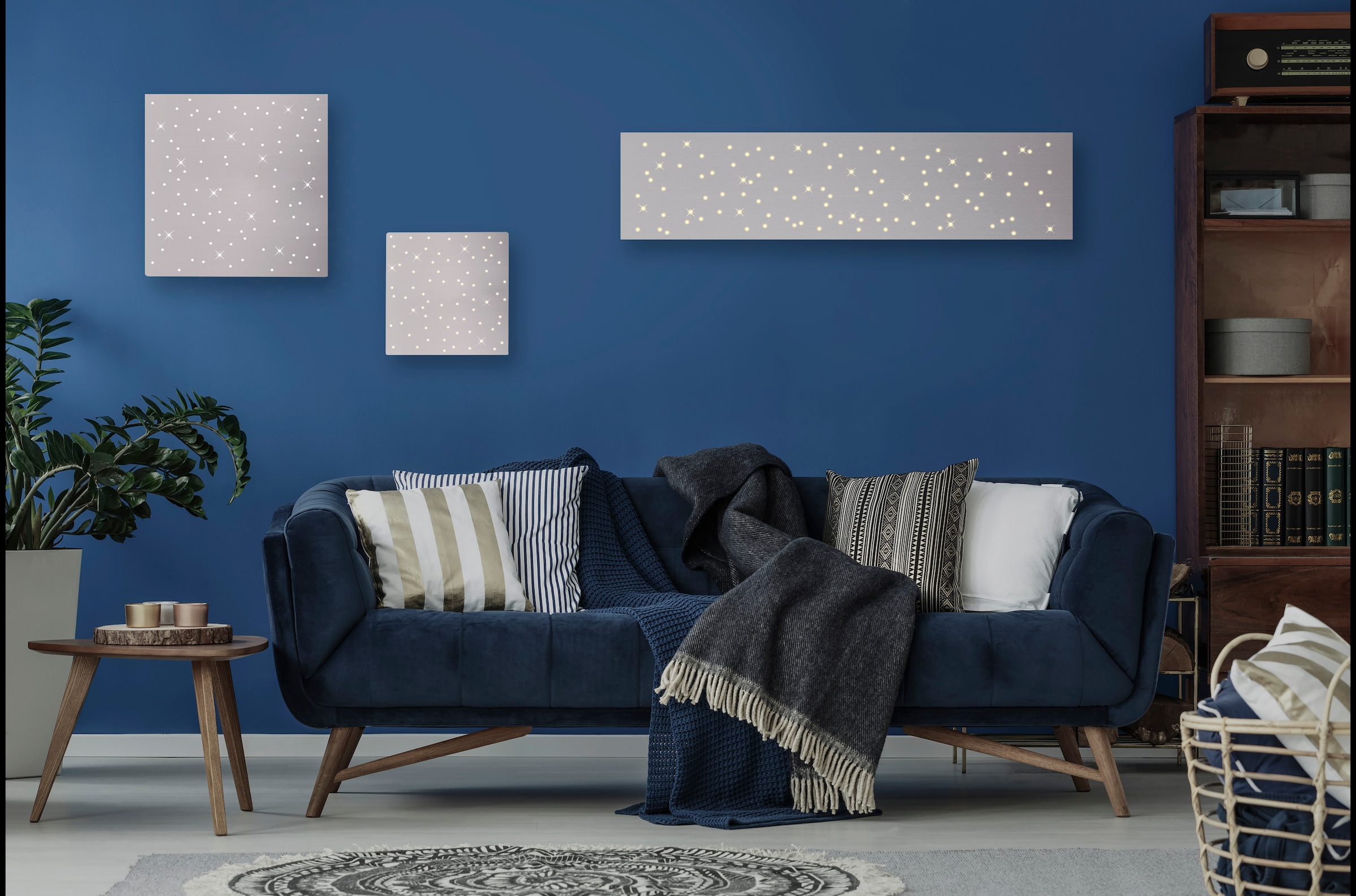 JUST LIGHT LED Deckenleuchte »SPARKLE« LED-Board 1 Stk. warmweiß - kaltweiß CCT - über Fernbedienung und Schalter