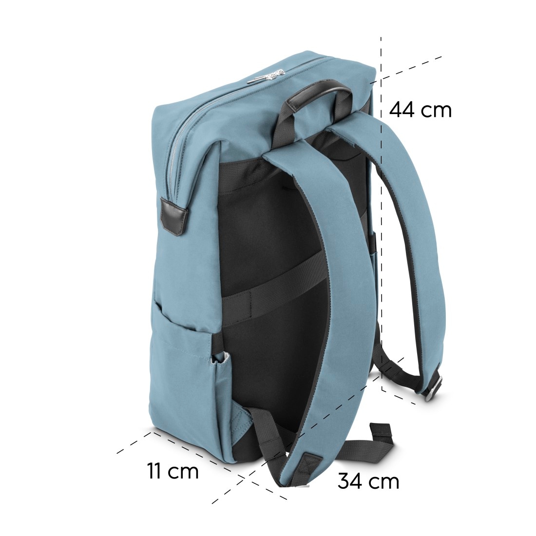 Hama Laptoprucksack »Laptoprucksack (bis 41 cm (16,2“), wasserabweisend, gepolstert, 15 l)« extralanger Reißverschluss, Fach für Wertsachen