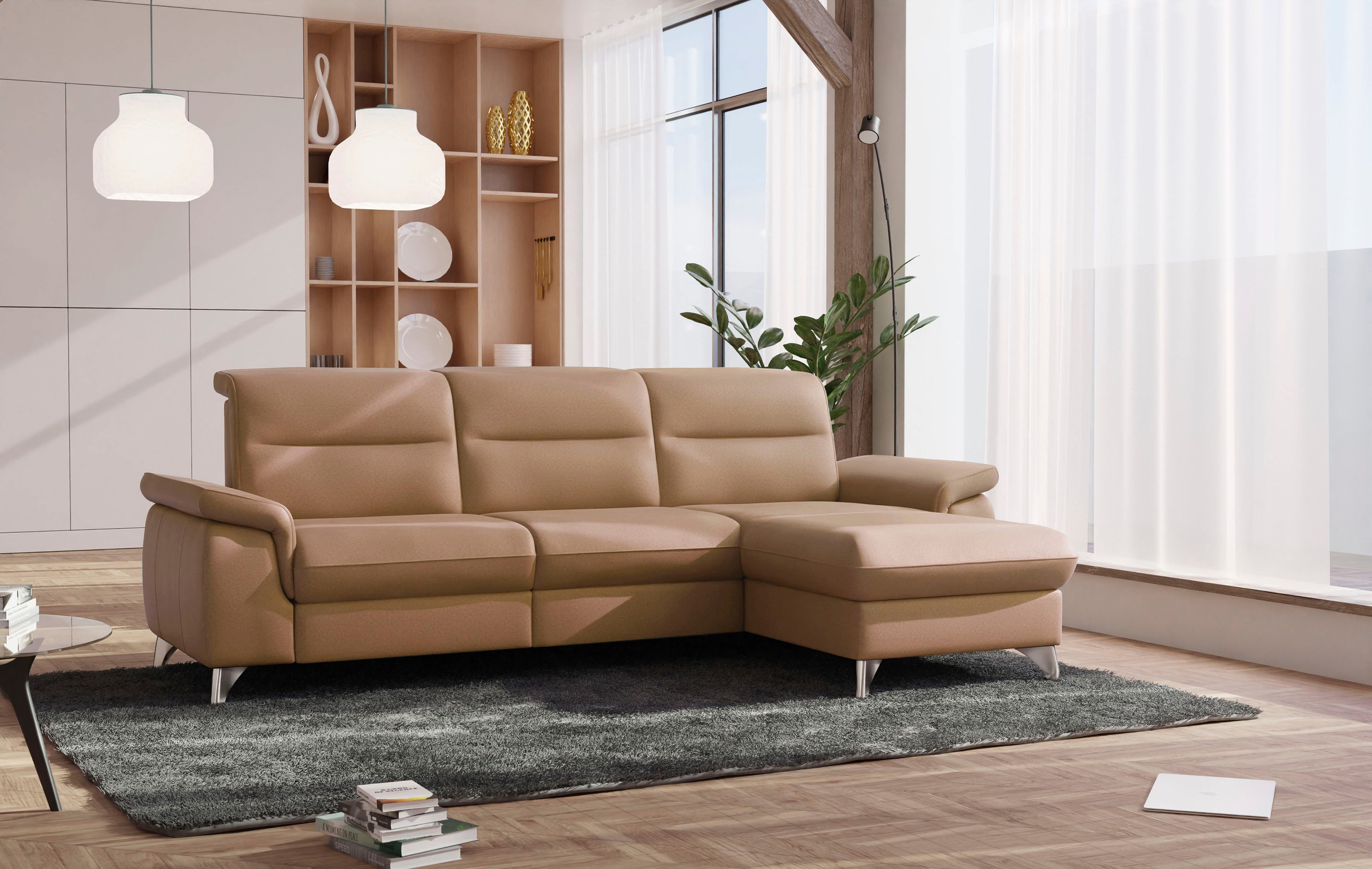 sit&more Ecksofa »Astoria L-Form«, wahlweise mit motorischer Relaxfunktion günstig online kaufen