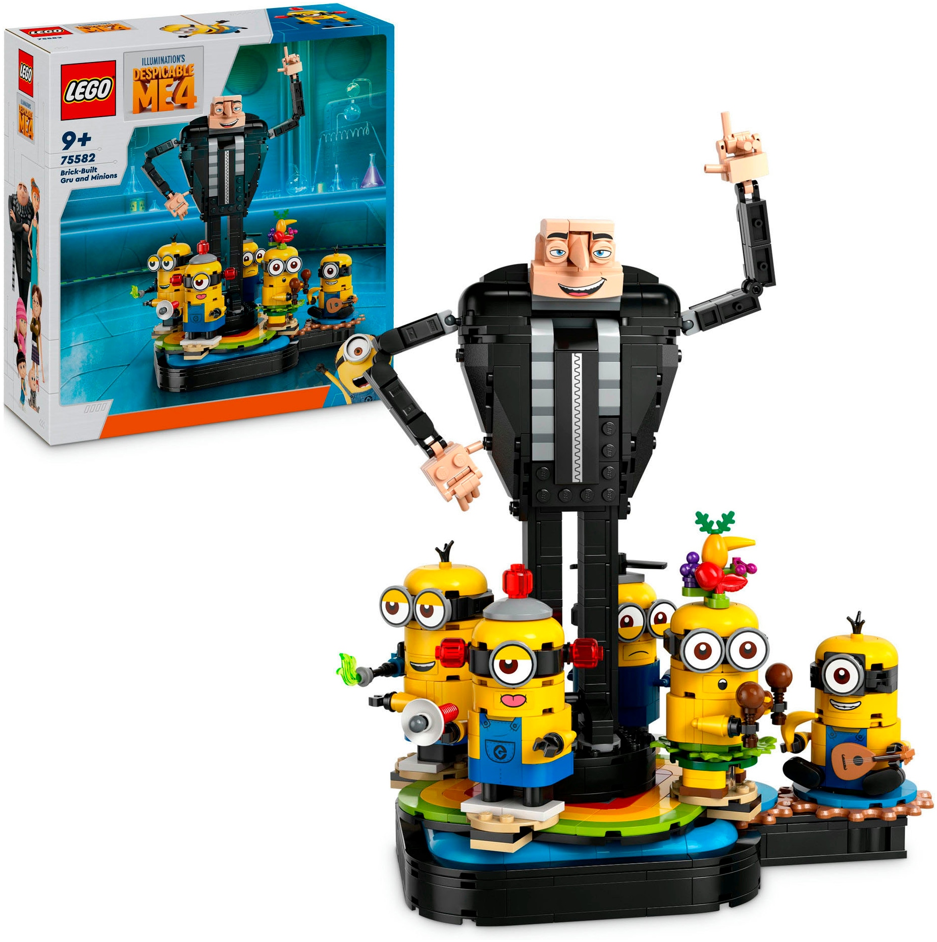 Konstruktionsspielsteine »Gru und die Minions aus LEGO® Steinen (75582), LEGO...