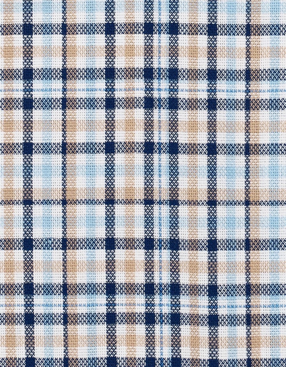 bugatti Langarmhemd, mit Karo-Muster