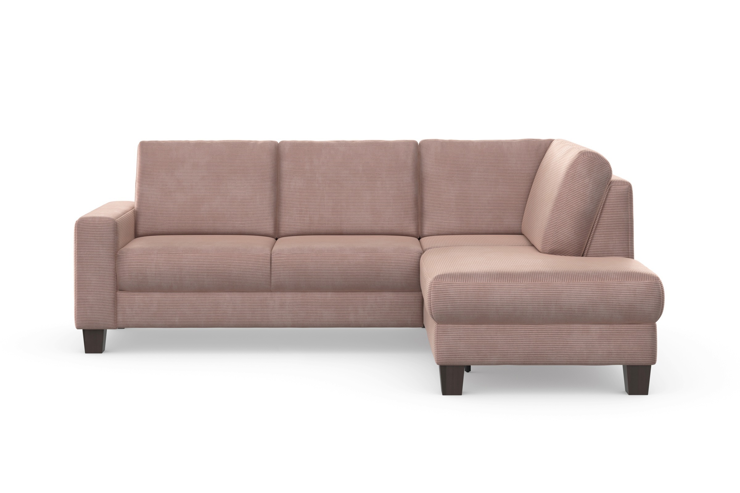 Home affaire Ecksofa »Summer L-Form«, mit Ottomane, mit oder ohne Bettfunktion und Bettkasten, Cord-Bezug