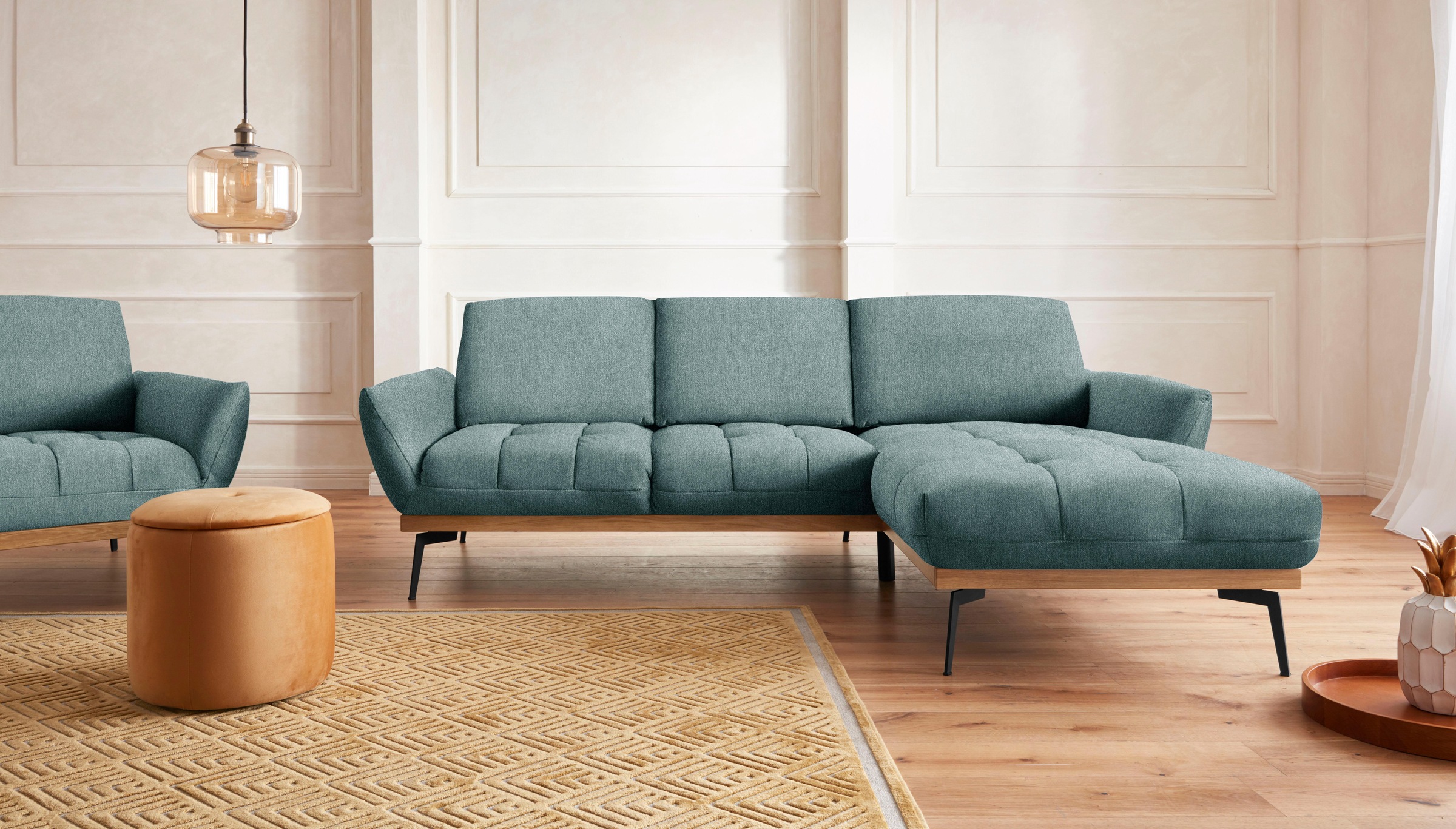 Guido Maria Kretschmer Home&Living Ecksofa »Palíc, inkl. Rückenverstellung, günstig online kaufen
