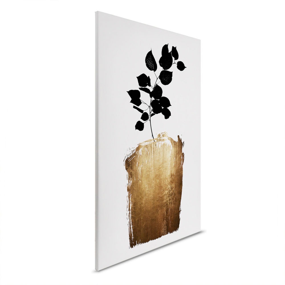 A.S. Création Leinwandbild »Golden Scabiosa - Wandbild Creme Gold Keilrahme günstig online kaufen