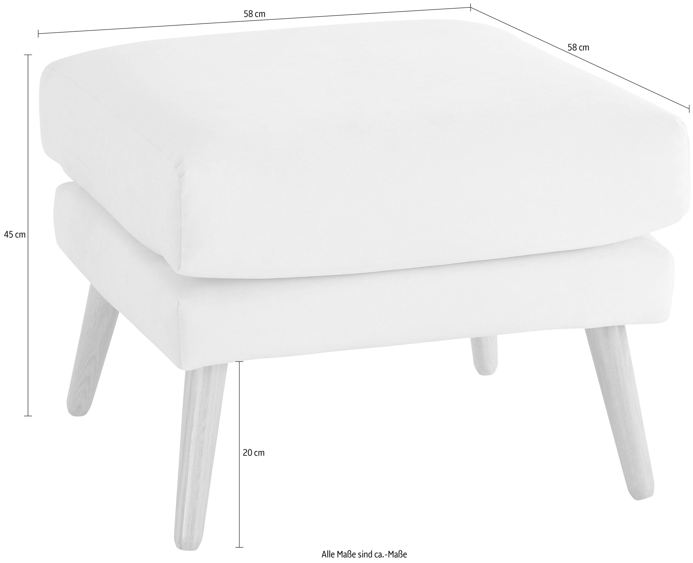 OTTO home Hocker »Bille« mit Eiche-Beinen, Design by Morten Georgsen günstig online kaufen