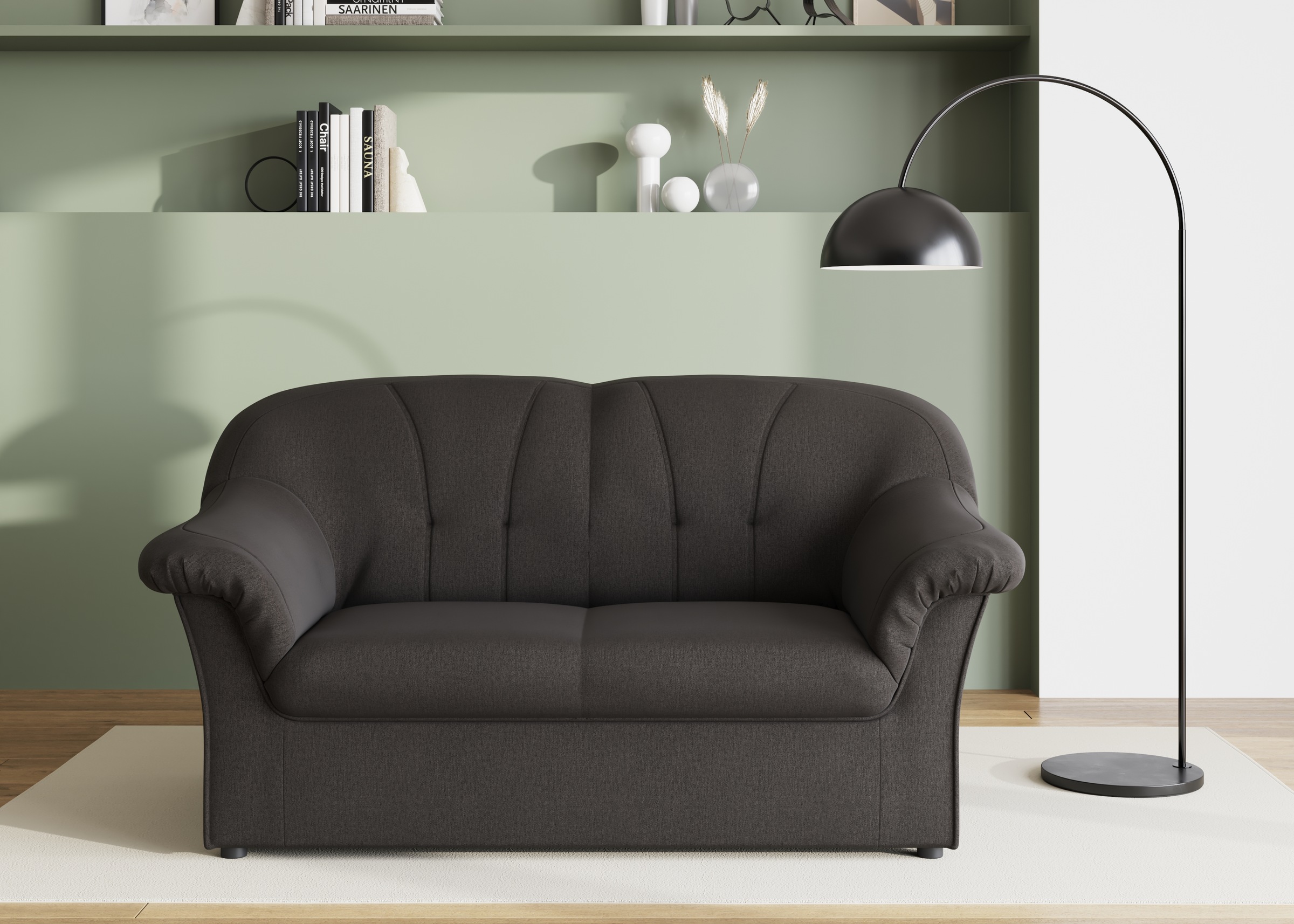 DOMO collection 2-Sitzer "Pegnitz für kleine Räume, Breite 155cm,", zeitlos günstig online kaufen