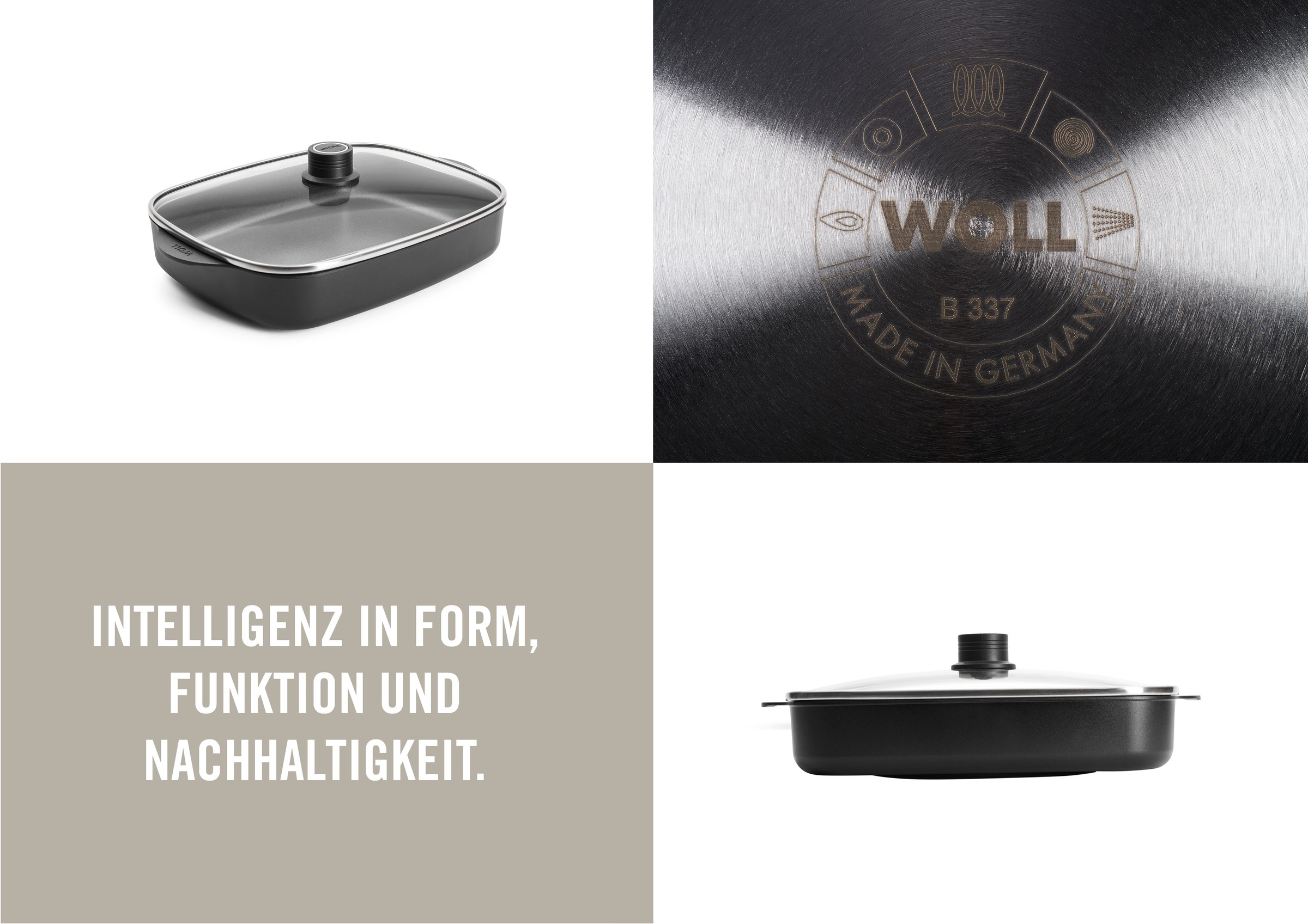 WOLL MADE IN GERMANY Bräter »Eco Logic QXR« Aluminiumguss 4 Stk. tlg. günstig online kaufen