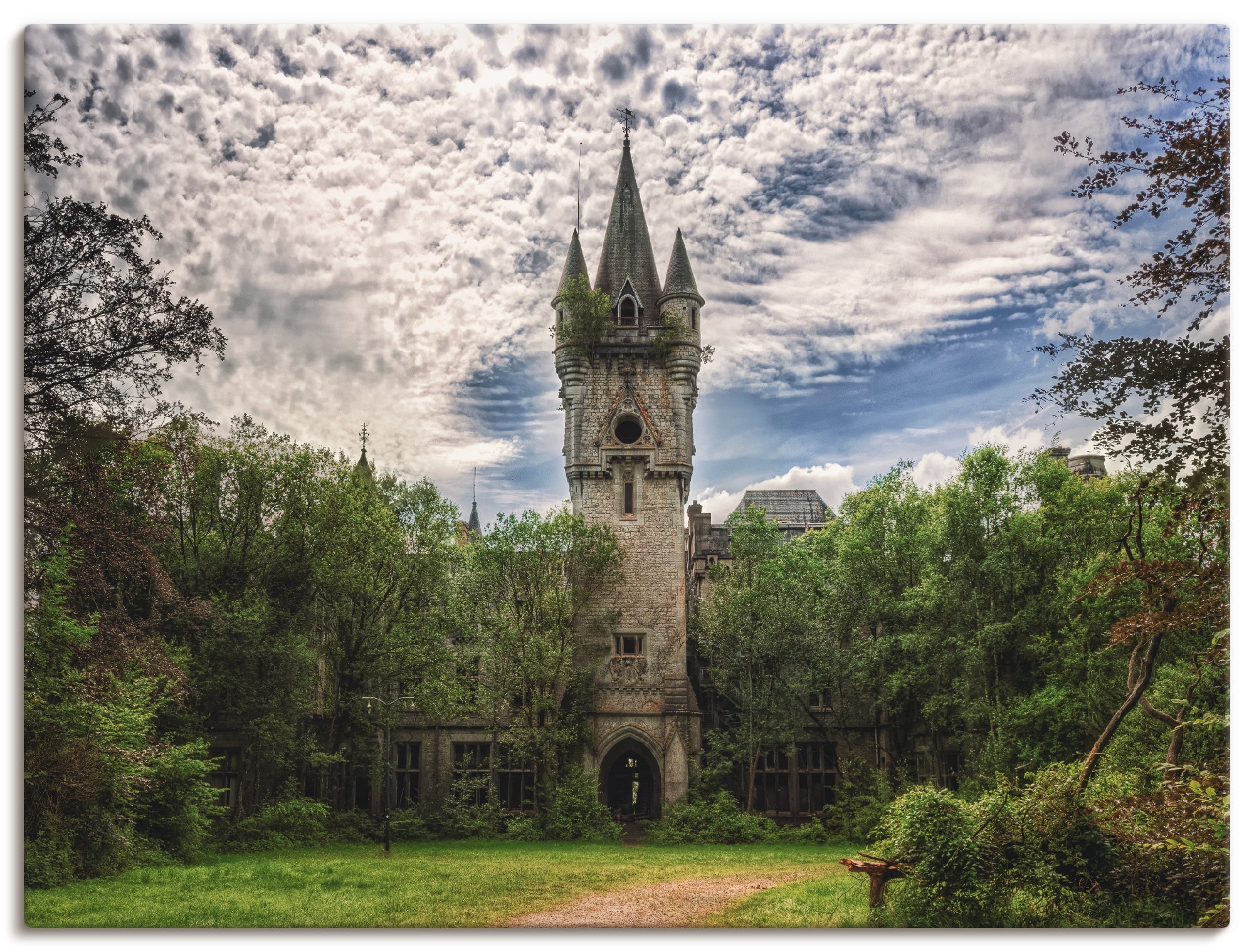 Artland Wandbild »Verlassenes Schloß Chateau - Lost Place«, Gebäude, (1 St. günstig online kaufen