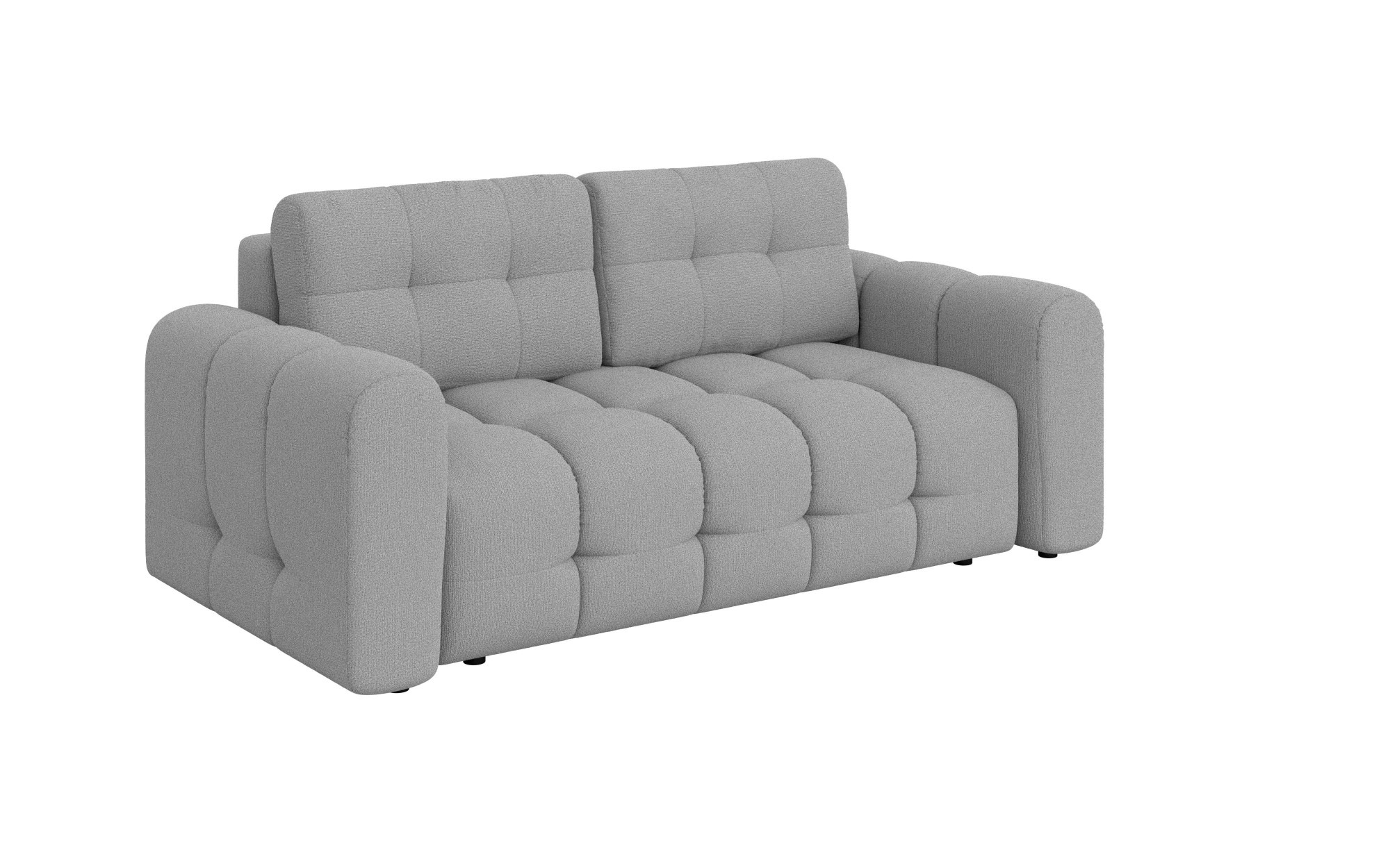 OTTO home 2-Sitzer »Manilla, trendige Steppung, 2 Rückenkissen, B/T/H 195/107/91 cm« mit Wellenunterfederung, in verschiedenen Materialien und Farben