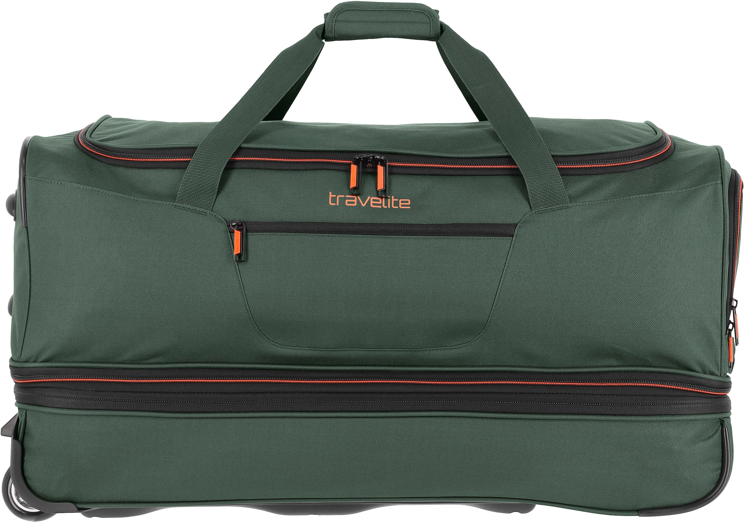 travelite Reisetasche »BASICS, verschiedene Größen und Farben«, Duffle Bag Reisegepäck Sporttasche Reisebag mit Trolleyfunktion