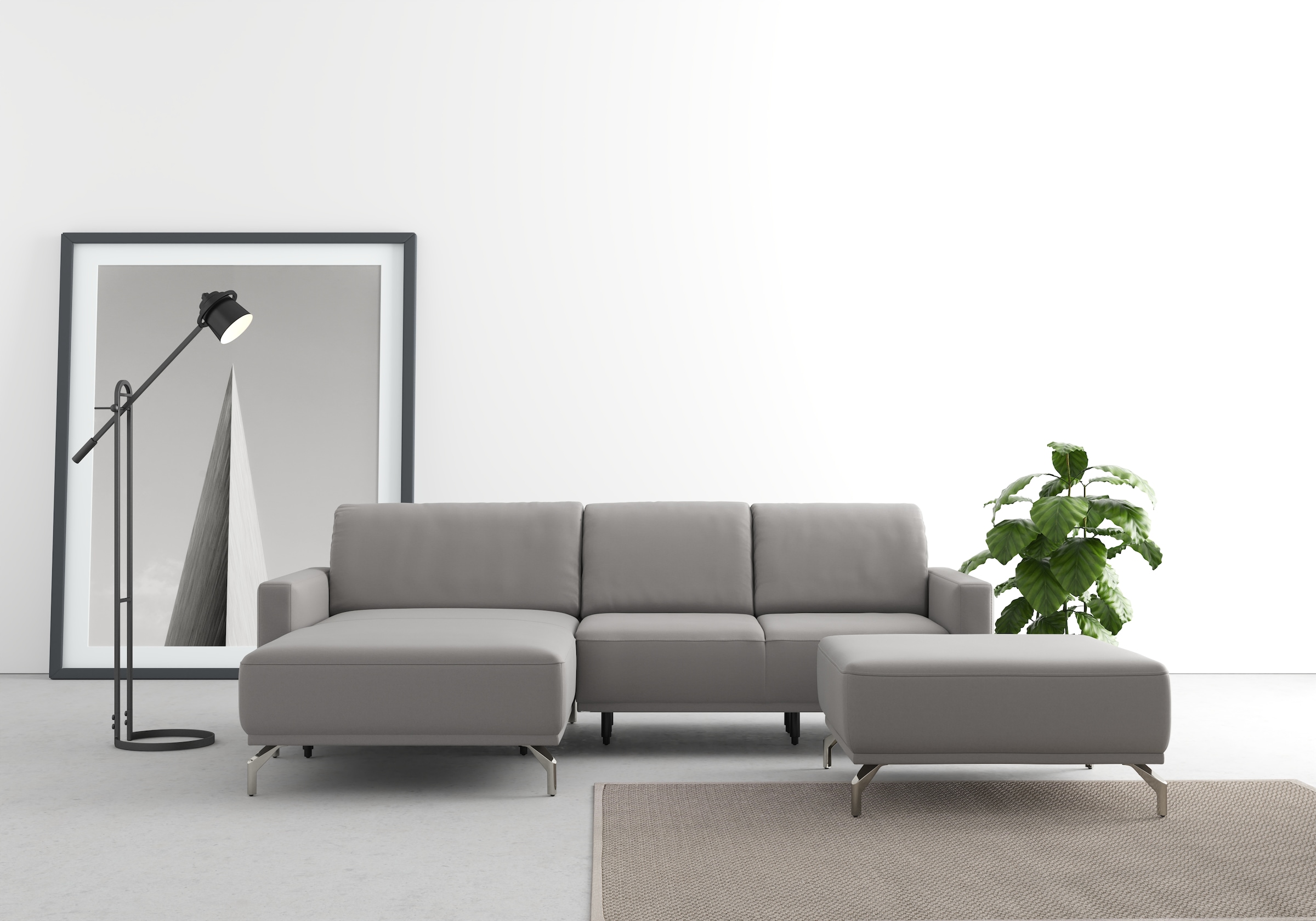 sit&more Ecksofa »Bailando L-Form«, wahlweise mit Kopfteilverstellung und V günstig online kaufen