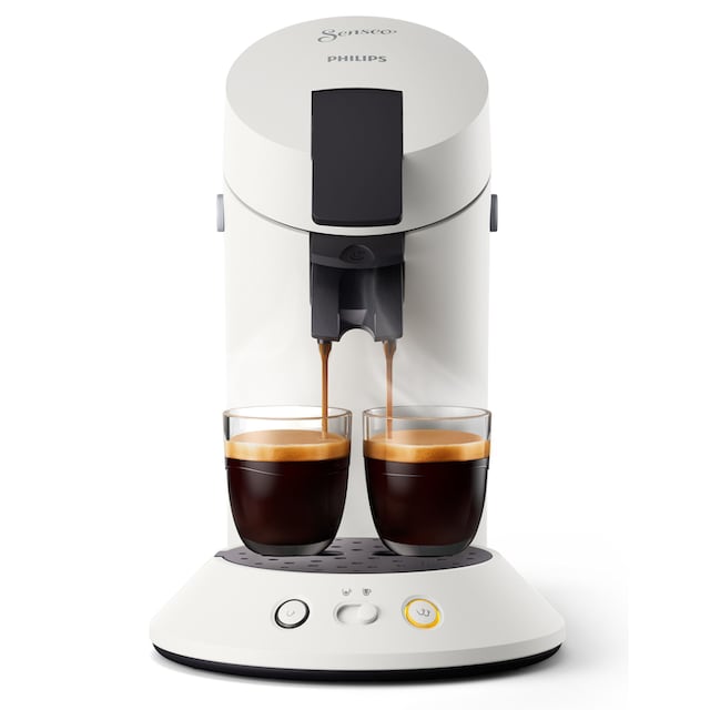 Plastik«, Kaffeespezialitäten, (Wert Plus Senseo UVP) Memo-Funktion, 80% bestellen aus Philips €5,- CSA210/10, +3 »Original Gratis-Zugaben Kaffeepadmaschine recyceltem