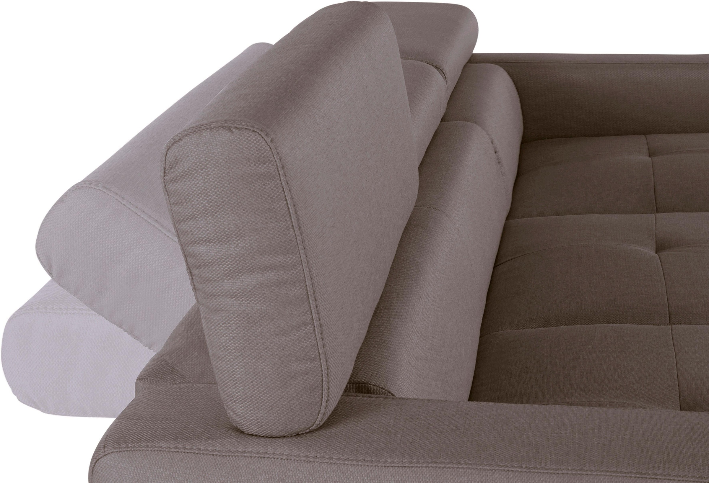 COTTA Ecksofa »Sammy L-Form«, mit Kopfteilverstellung, wahlweise mit Bettfunktion & Bettkasten