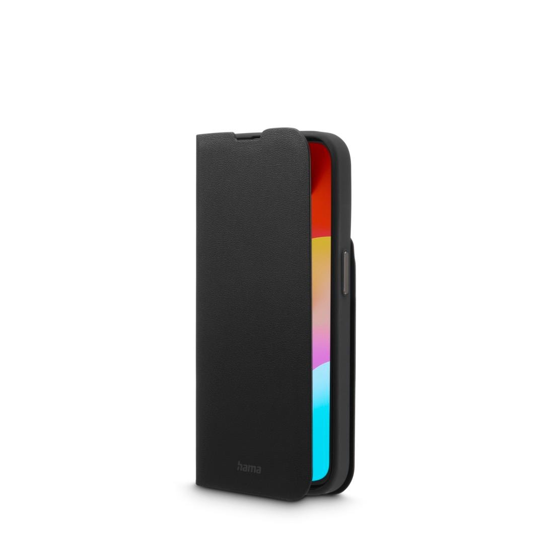 Hama Smartphone-Hülle »Handytasche Booklet für Apple iPhone 15 Pro schwarz, Kartenfach«, iPhone 15 Pro