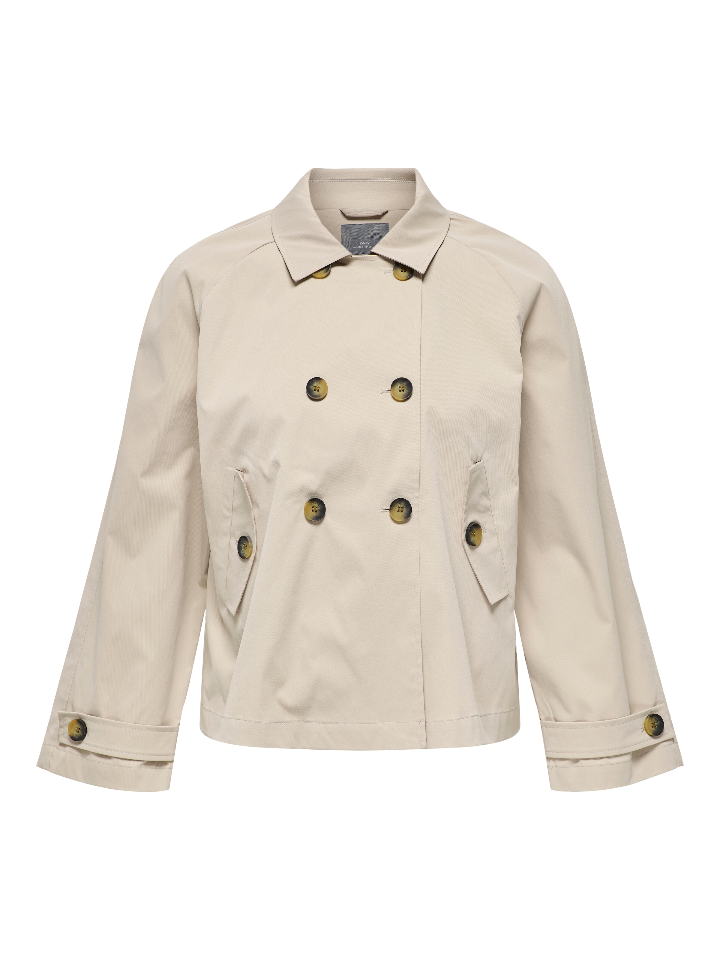 ONLY CARMAKOMA Kurzjacke »CARAPRIL LIFE SHORT TRENCHCOAT OTW NOOS«