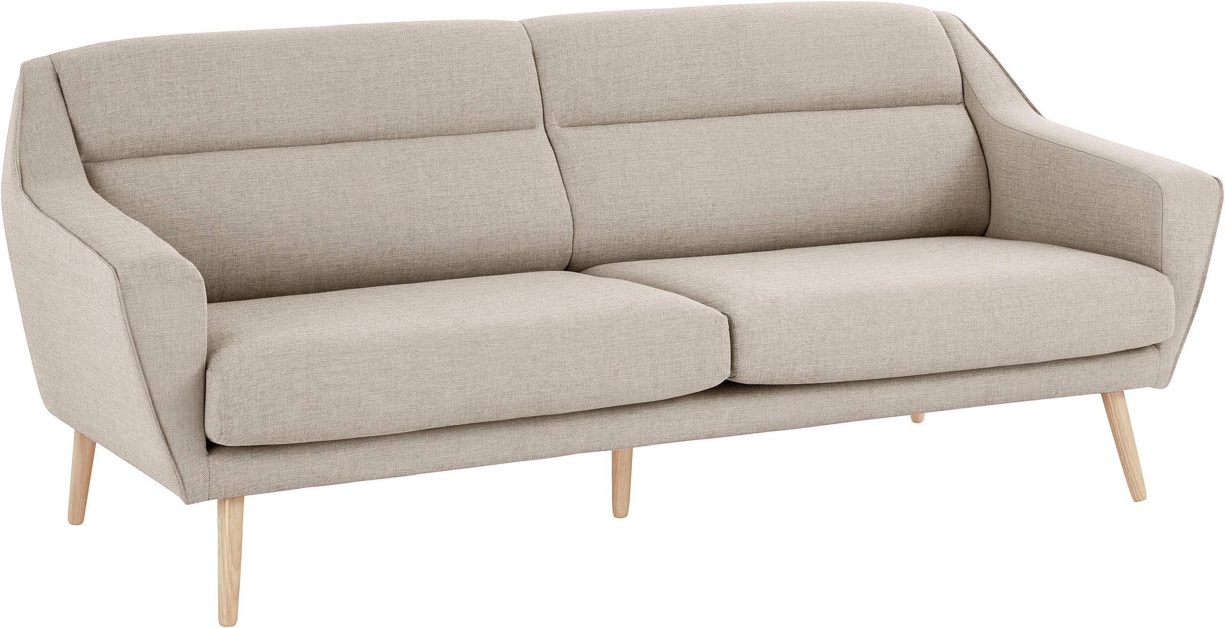 OTTO home 3-Sitzer »Bille« mit Naht im Rückenkissen und Eiche-Beinen, Design by Morten Georgsen