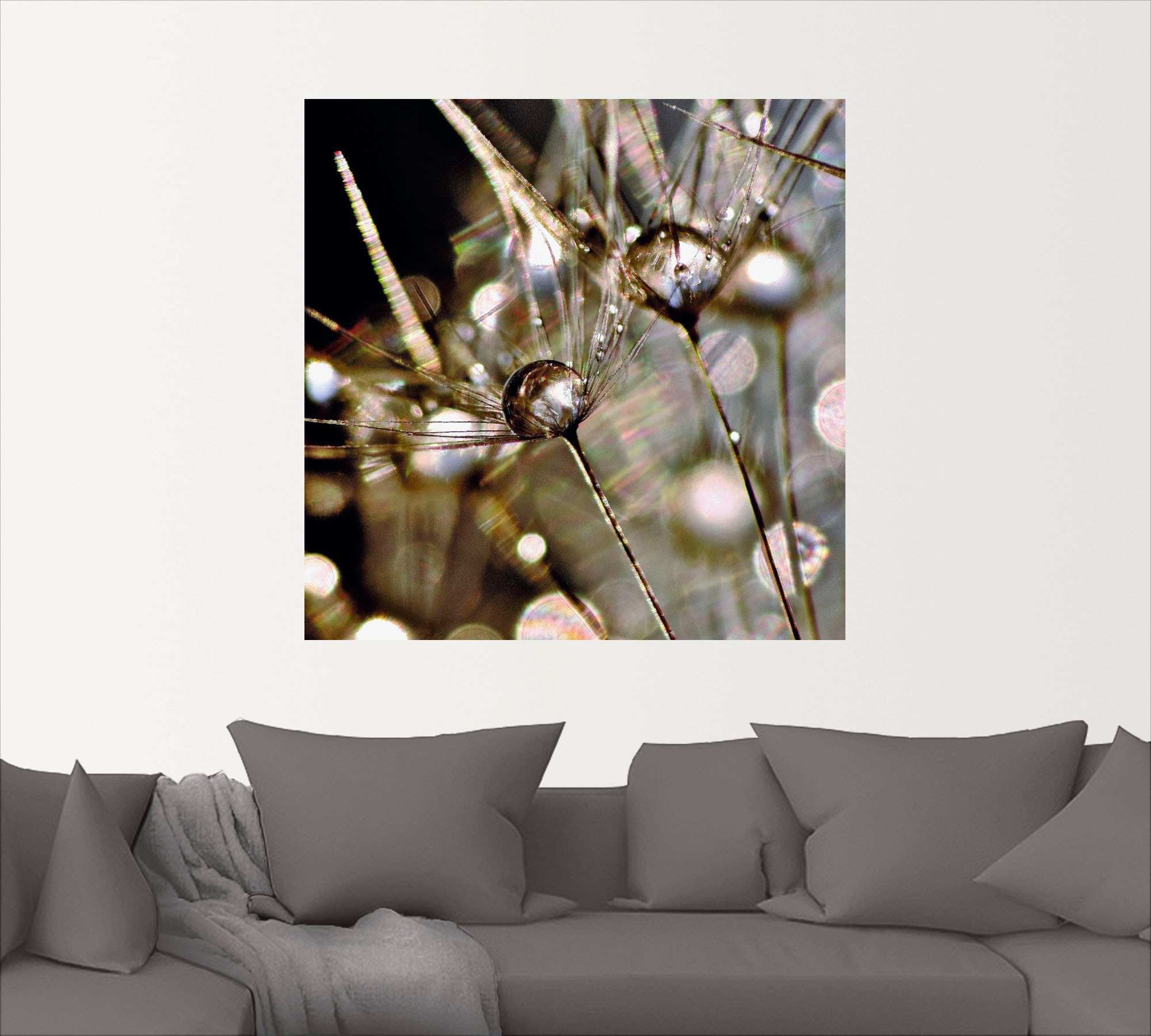 Artland Wandbild »Pusteblume abstrakt«, Blumen, (1 St.), als Leinwandbild, Poster, Wandaufkleber in verschied. Größen