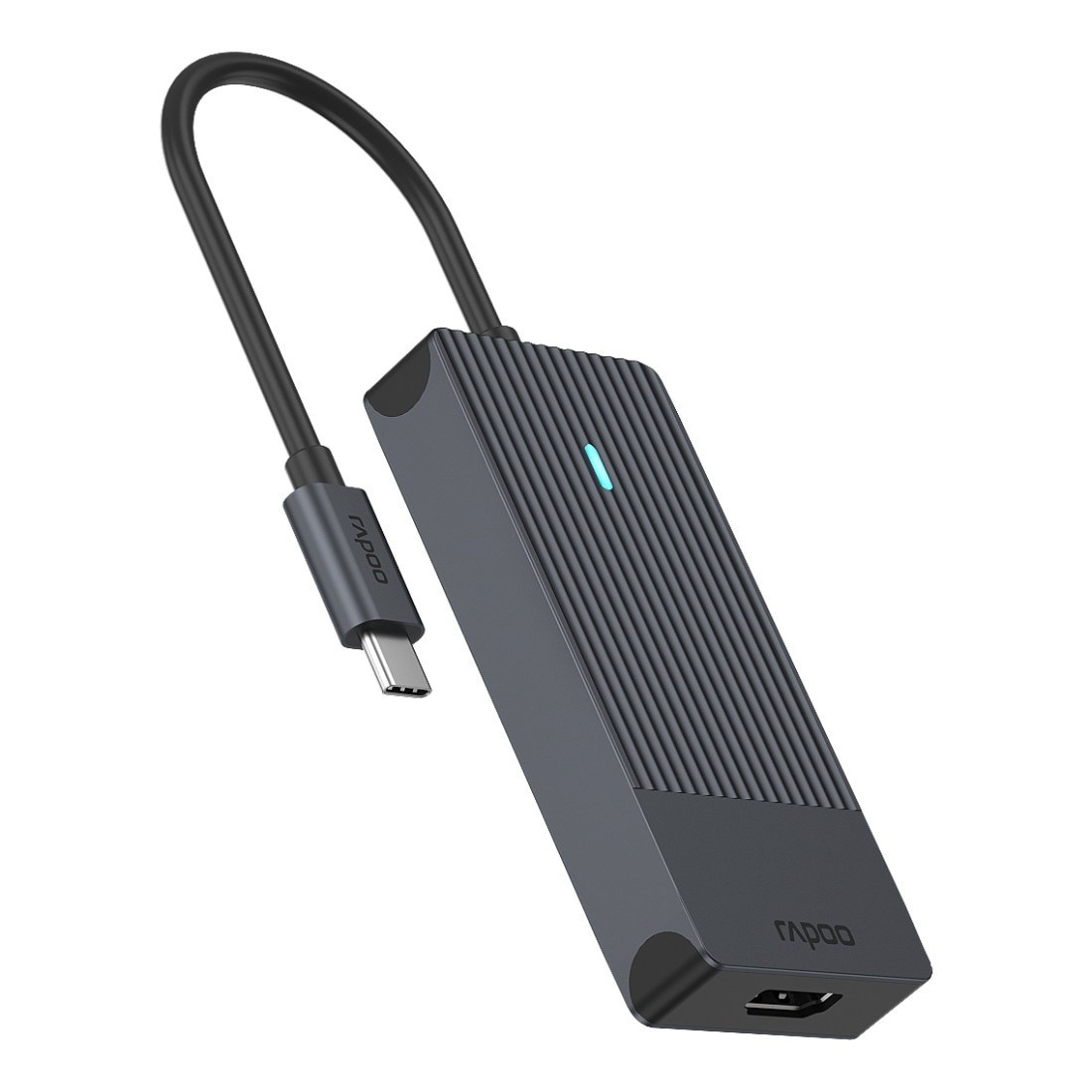 Rapoo USB-Adapter »UCM-2001 USB-C Multiport Adapter, 4in1, Grau« USB-C zu HDMI | USB 3.0 Typ A 15 cm