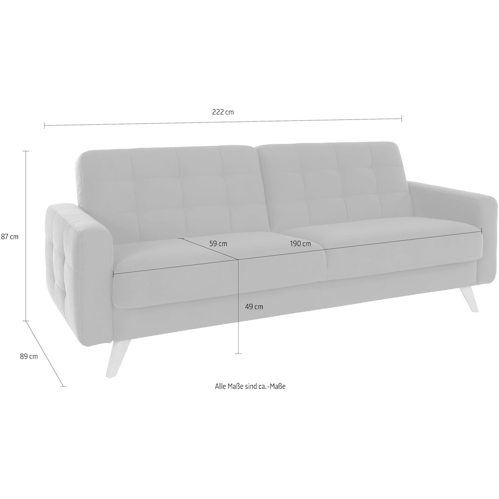 exxpo - sofa fashion 3-Sitzer »Nappa«