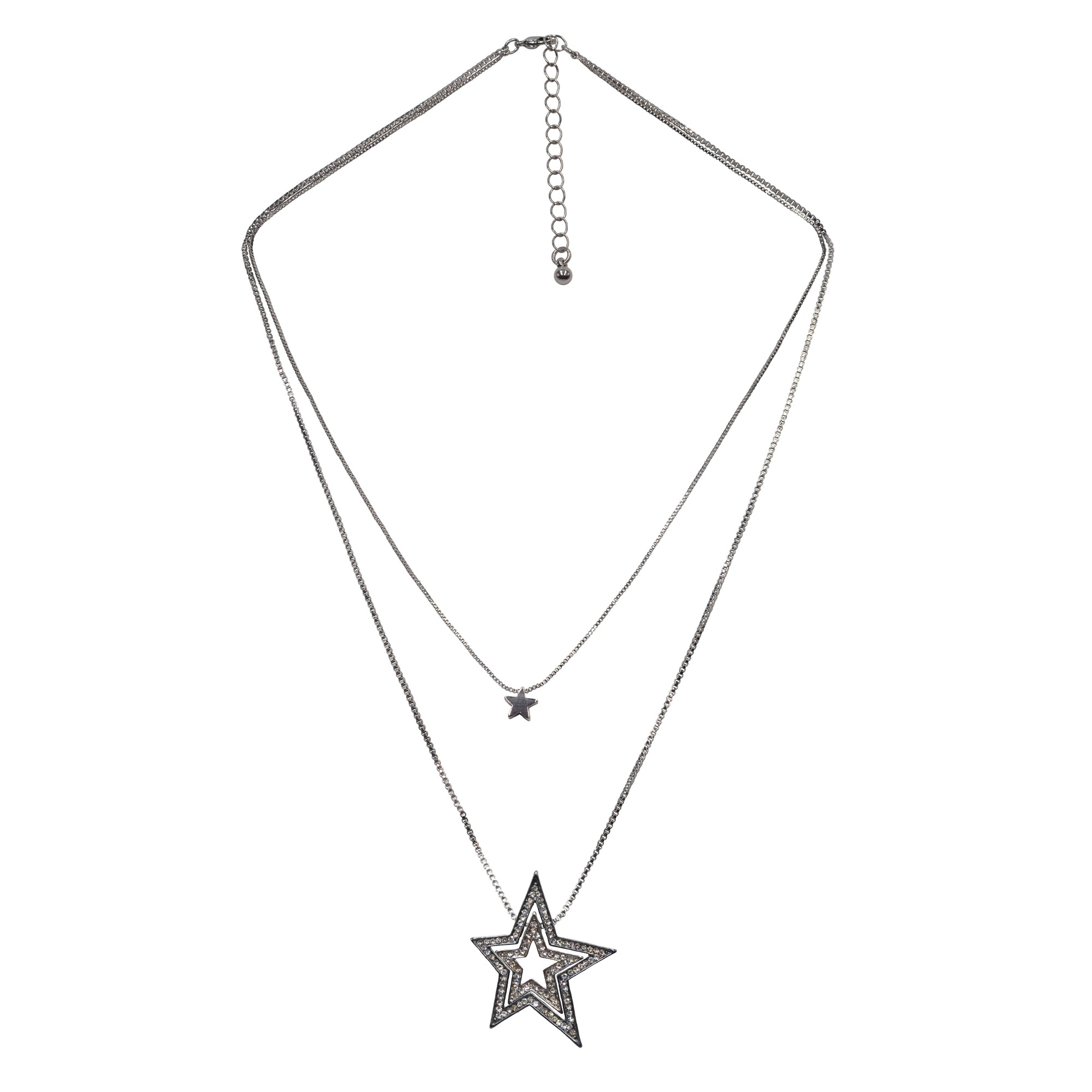 Steuer Kette mit Anhänger »Set Collier mit Glasperlen zweireihige Venezianer mit Stern«