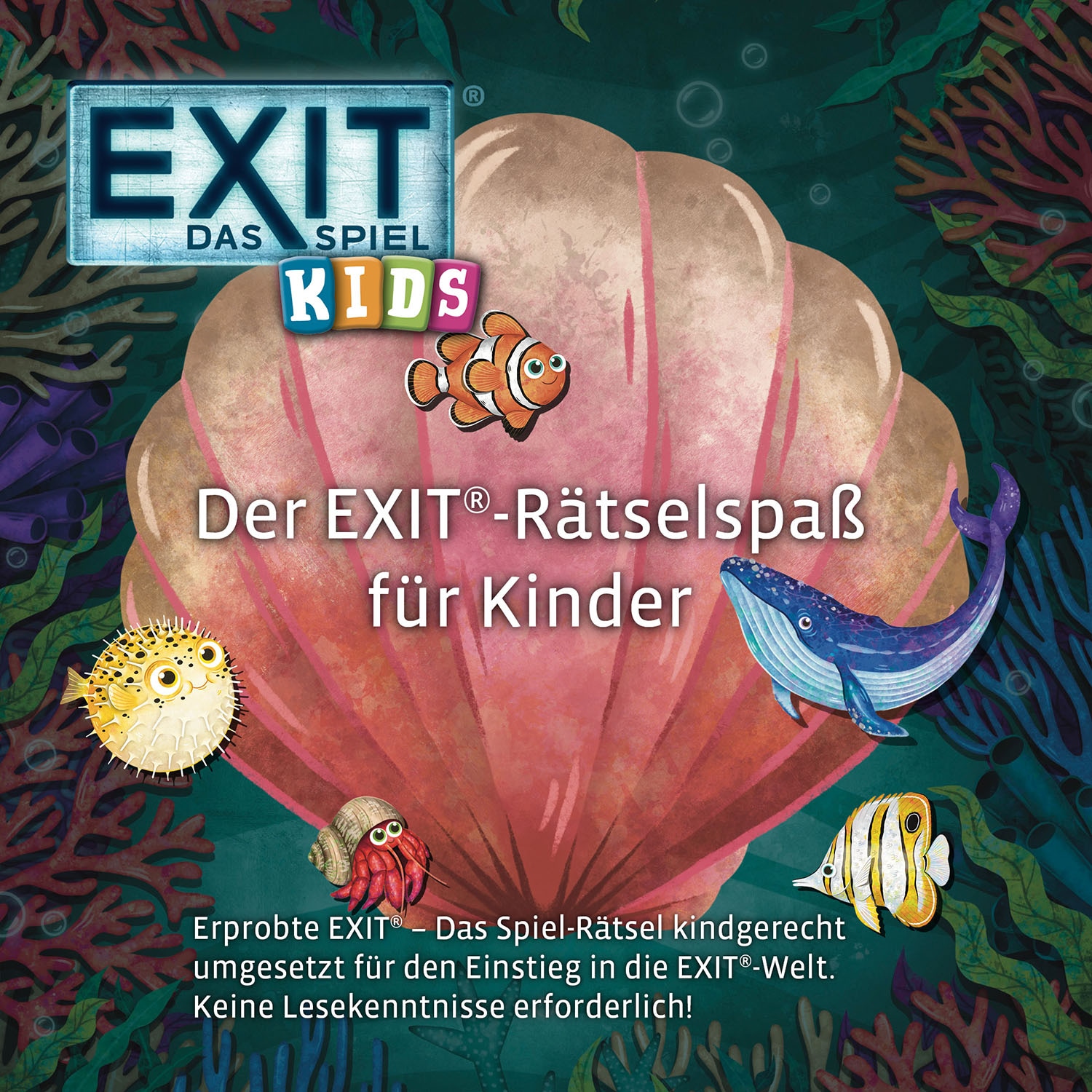 Kosmos Spiel »EXIT® Kids Rätselspaß im Meer« Made in Germany