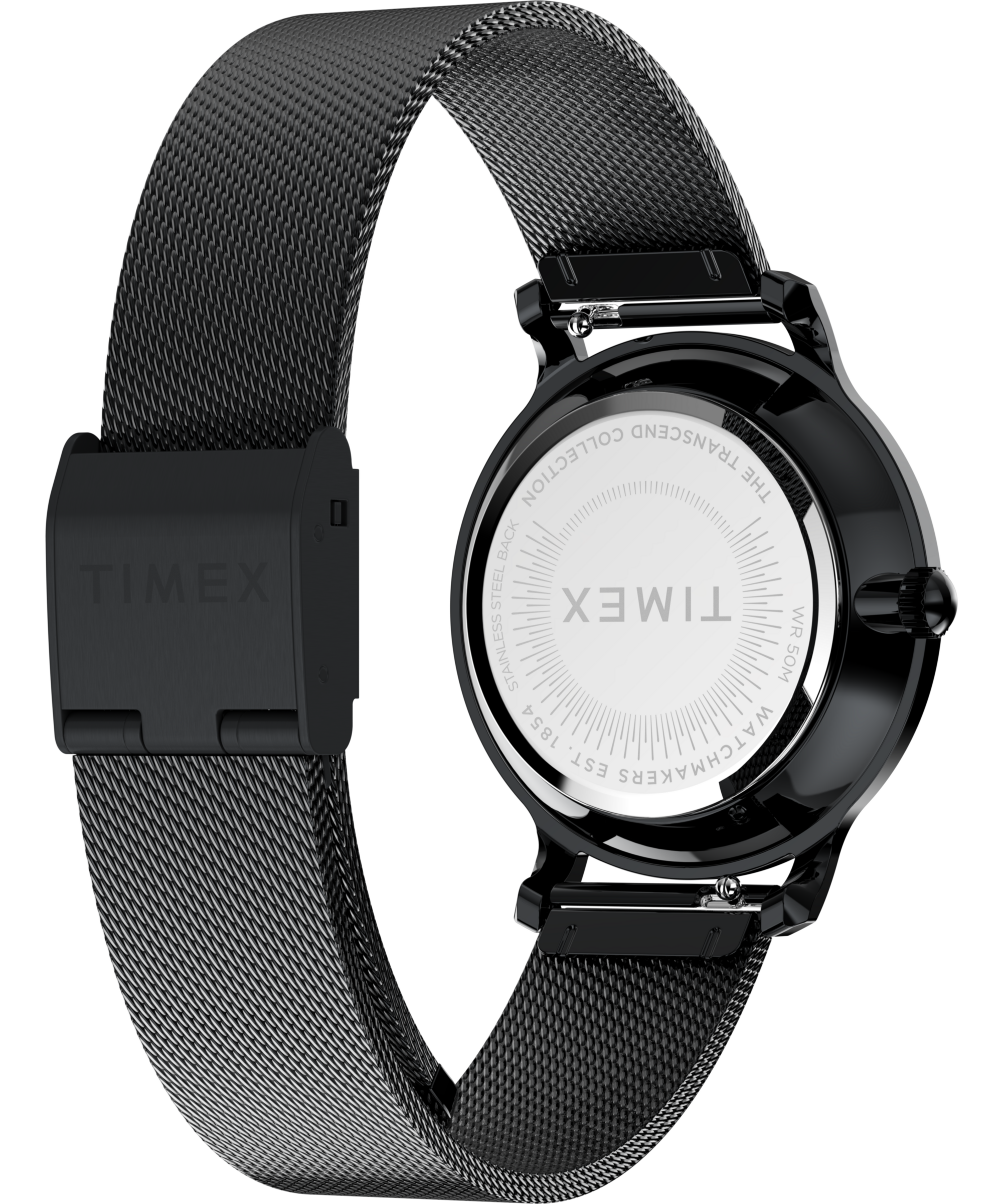 Timex Quarzuhr »TRANSCEND«, Armbanduhr, Damenuhr, Edelstahlarmband, analog