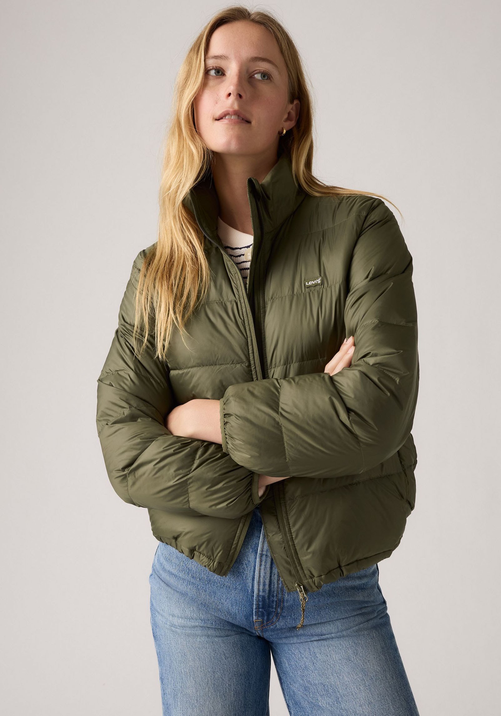 Levi's® Kurzjacke »WMS PACKABLE JACKE« ohne Kapuze mit Taschen