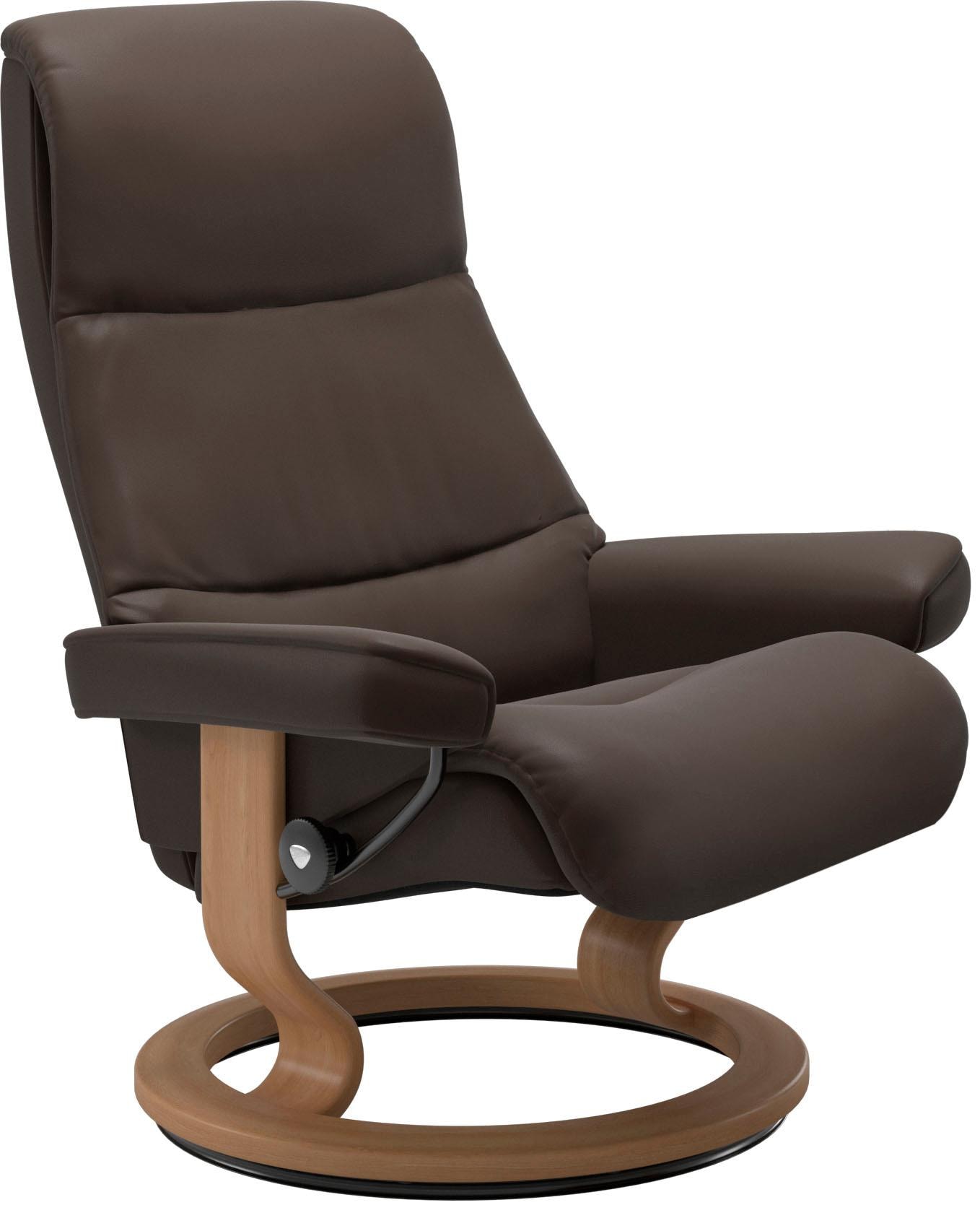 Stressless® Relaxsessel »View« Set, Relaxsessel mit Hocker,  mit Classic Base, Größe S,Gestell Eiche