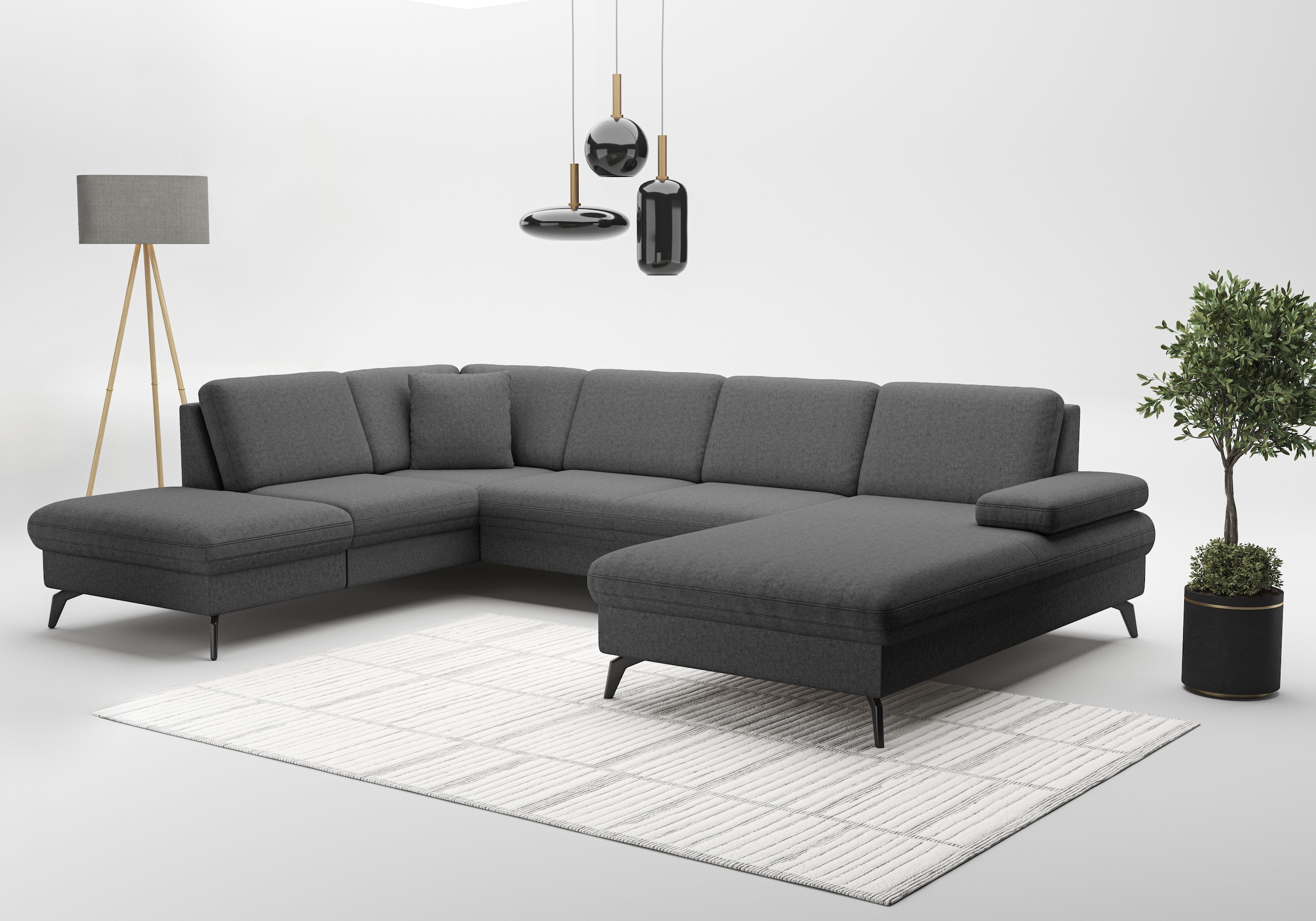 sit&more Wohnlandschaft »Morris Jubi U-Form, B: 300 cm« mit Armteilfunktion günstig online kaufen