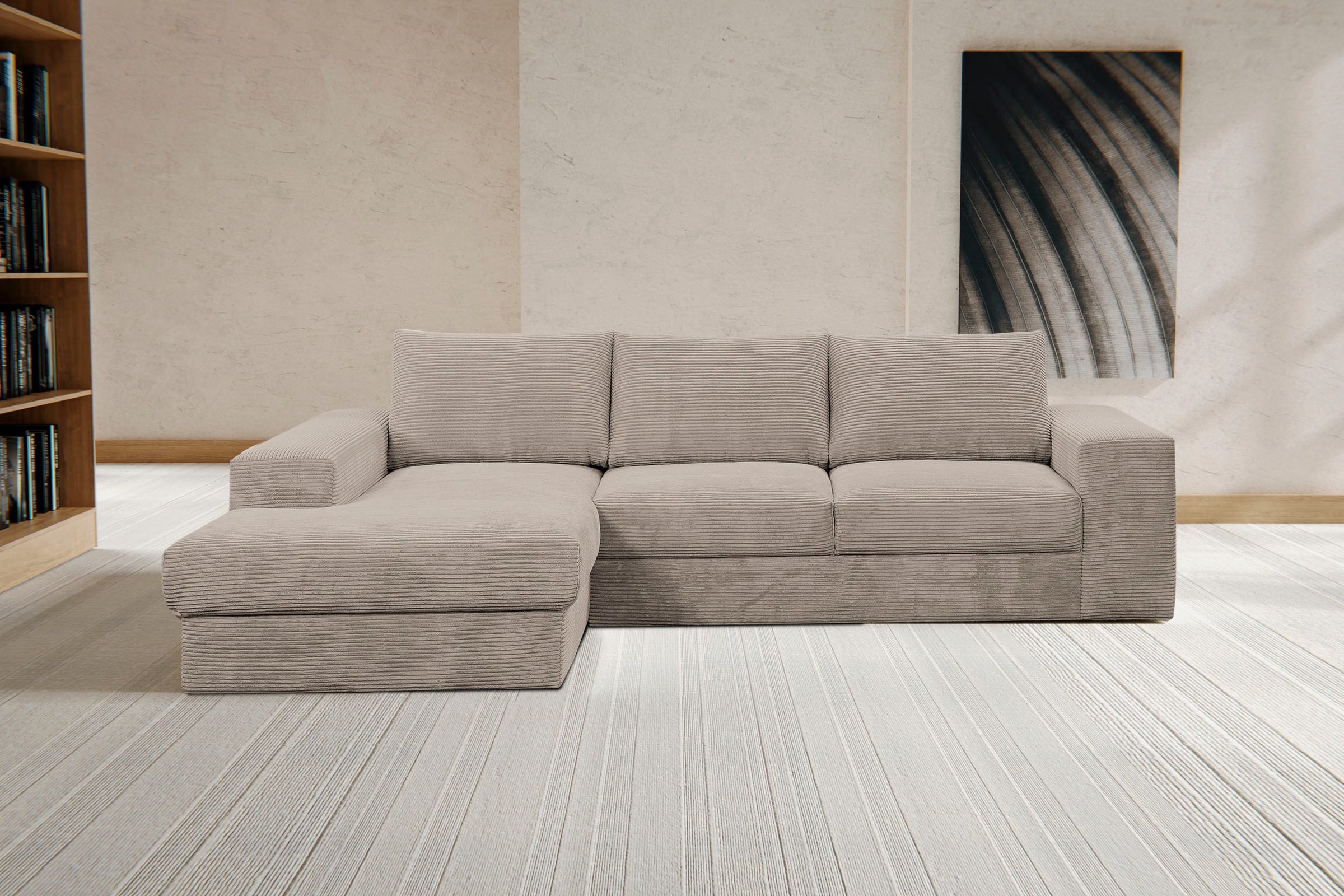 WERK2 Ecksofa »Rozzana Design Ecksofa mit hohem Komfort, zeitlos & elegant, günstig online kaufen