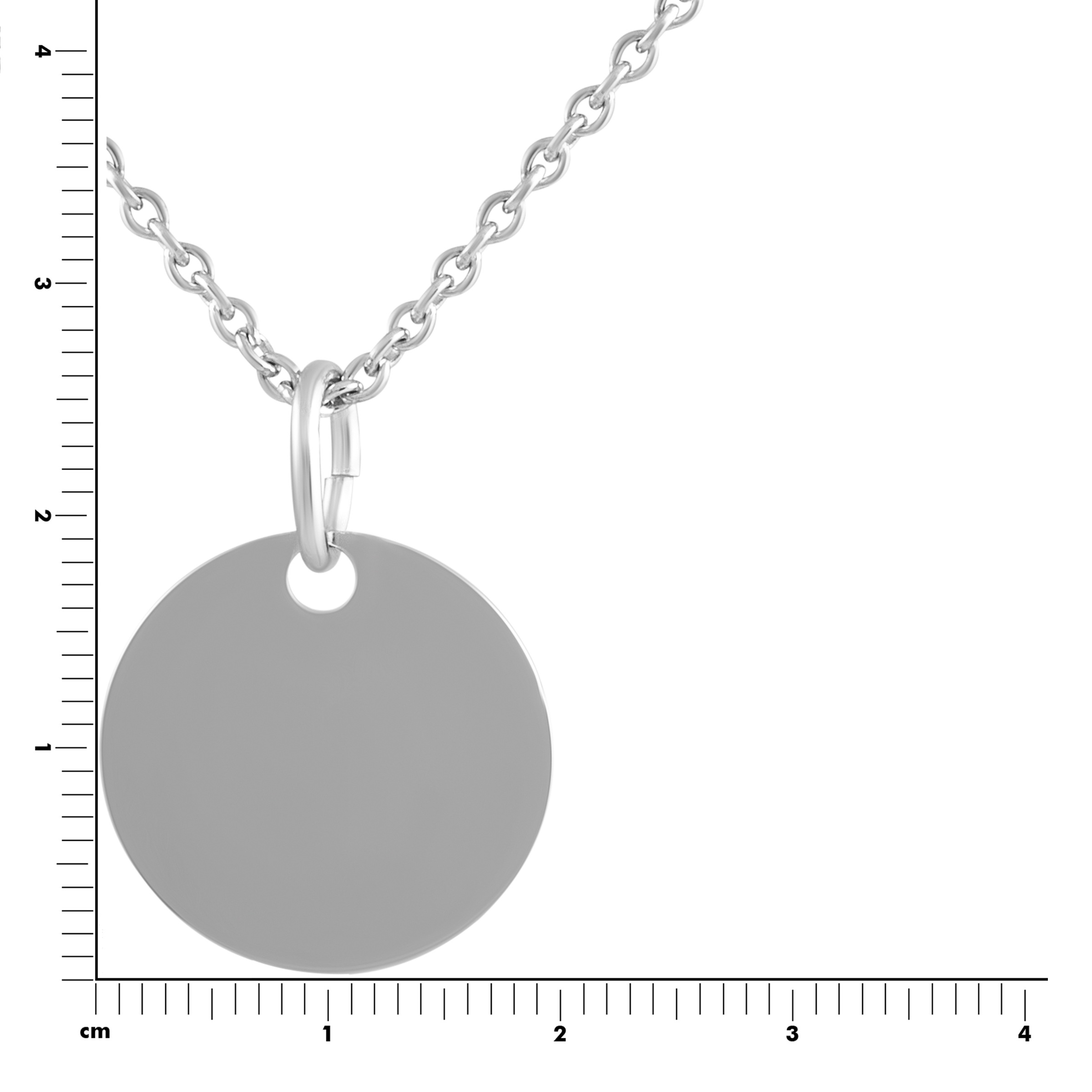 Vivance Kette mit Anhänger »925 Silber rhodiniert 15mm«