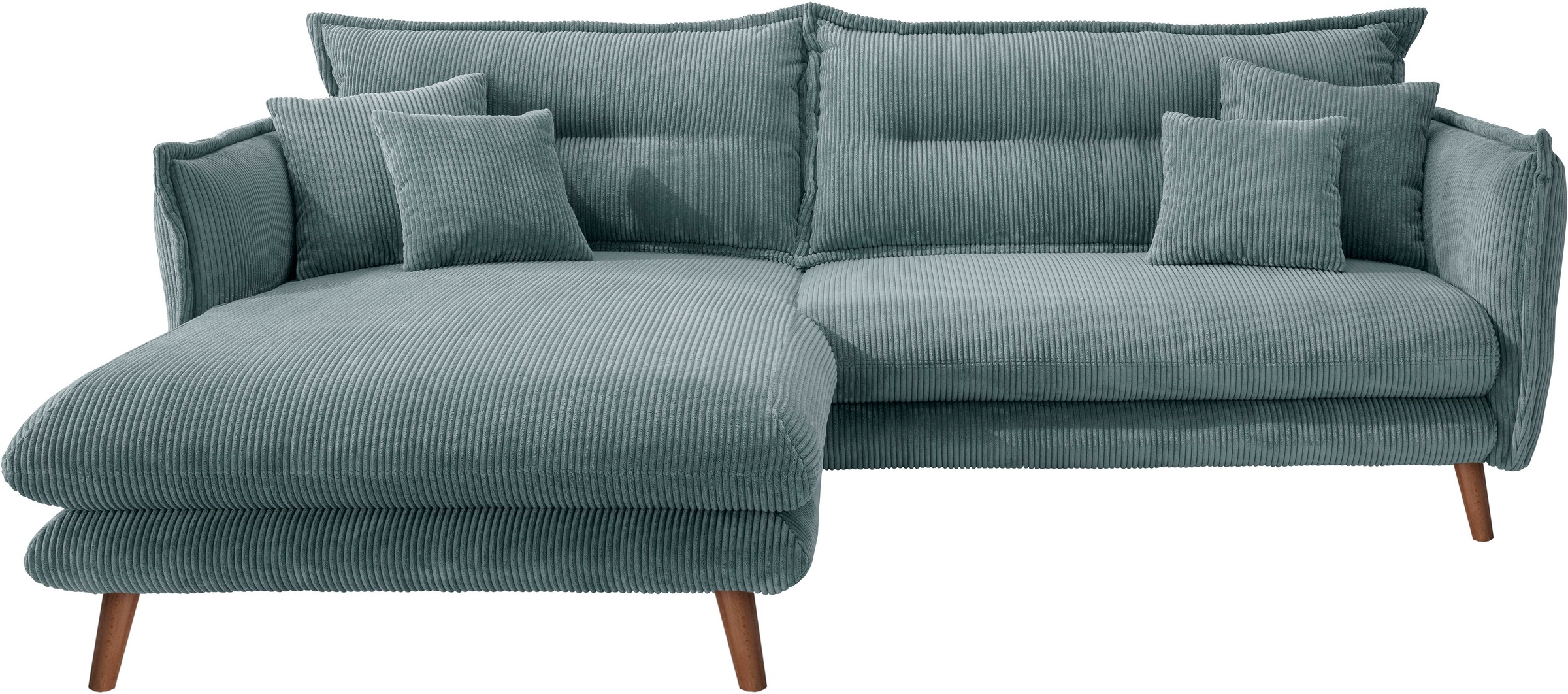 INOSIGN Ecksofa »Lazio modern und bequem, schmale Armlehnen, tolle Detailve günstig online kaufen