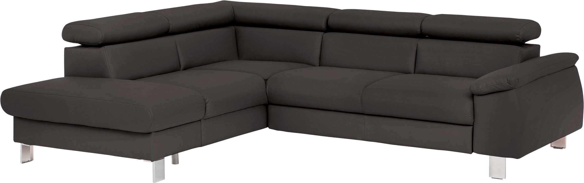 COTTA Ecksofa »Komaris L-Form, B: 249 cm« mit Kopfteilverstellung, optional günstig online kaufen