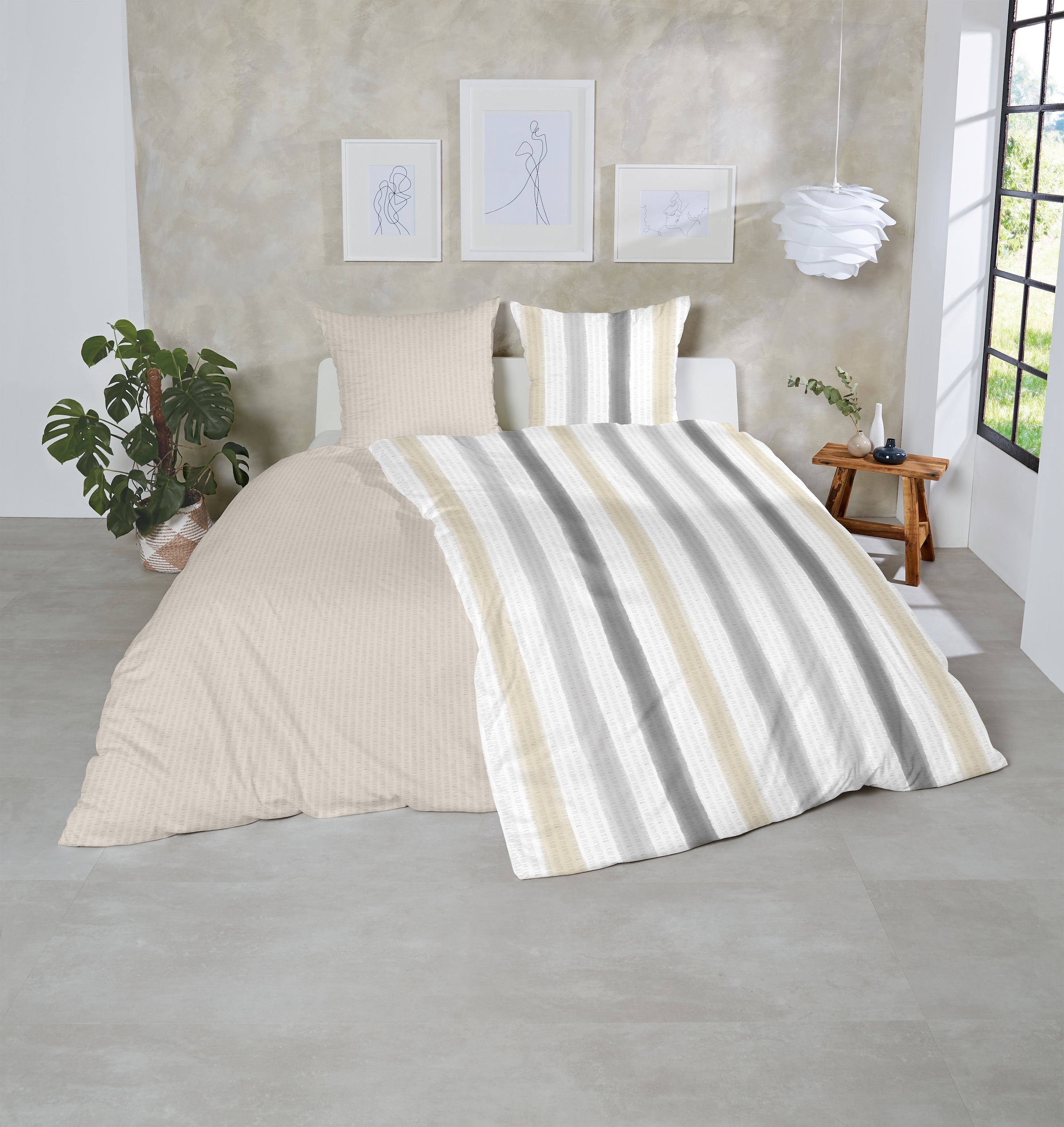 Primera Bettwäsche »Soft-Seersucker-Bettwäsche Uni« 2