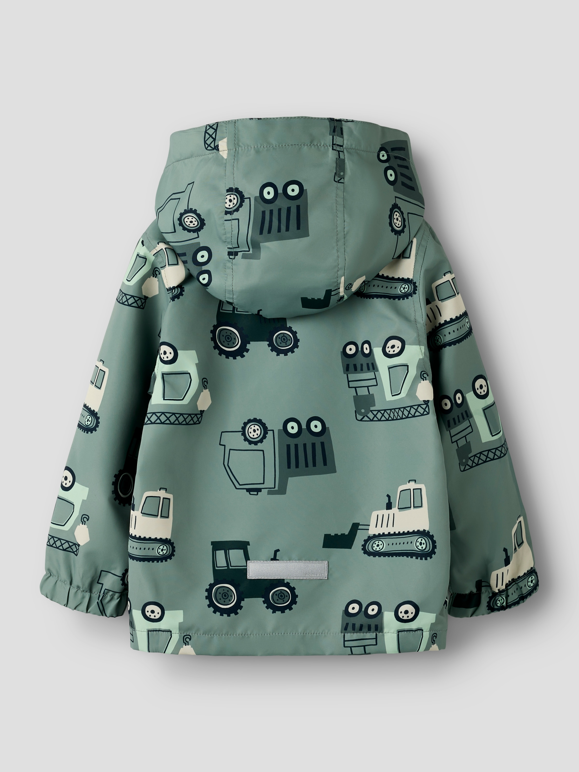 Name It Outdoorjacke »NMMMAX JACKET LI AOP NOOS« mit Kapuze reflektierende Details, wasserabweisend