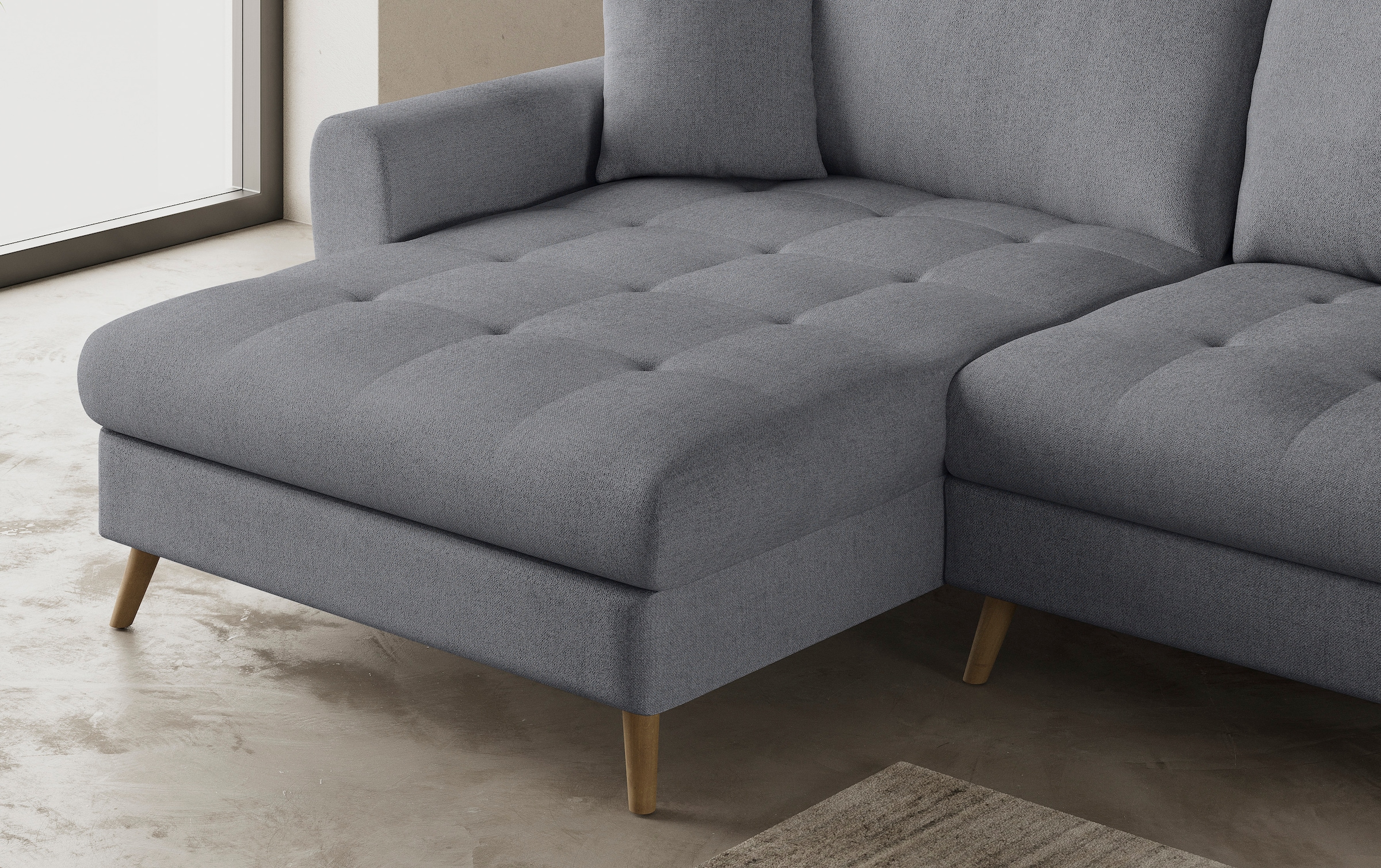 Mr. Couch Ecksofa »Blackburn II, L-Form«, Mit Kaltschaumpolsterung bis 140 kg belastbar