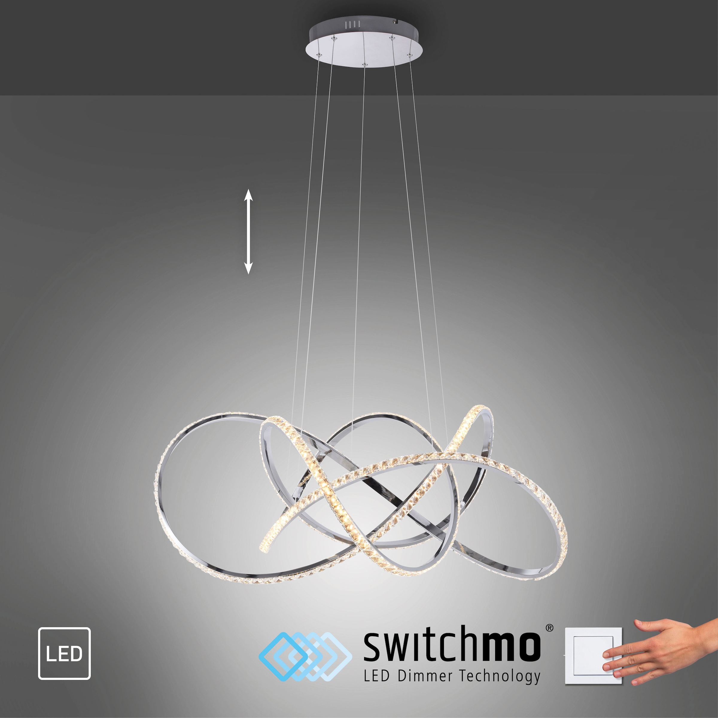 Paul Neuhaus Pendelleuchte »KIRIBI« LED-Board 1 Stk. Warmweiß günstig online kaufen
