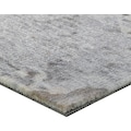 Infloor Teppichfliese »Velour Steinoptik Marmor grau«, rechteckig, 6 mm Höhe, 14 Stück, 4 m², 25 x 100 cm, selbsthaftend, für Stuhlrollen geeignet