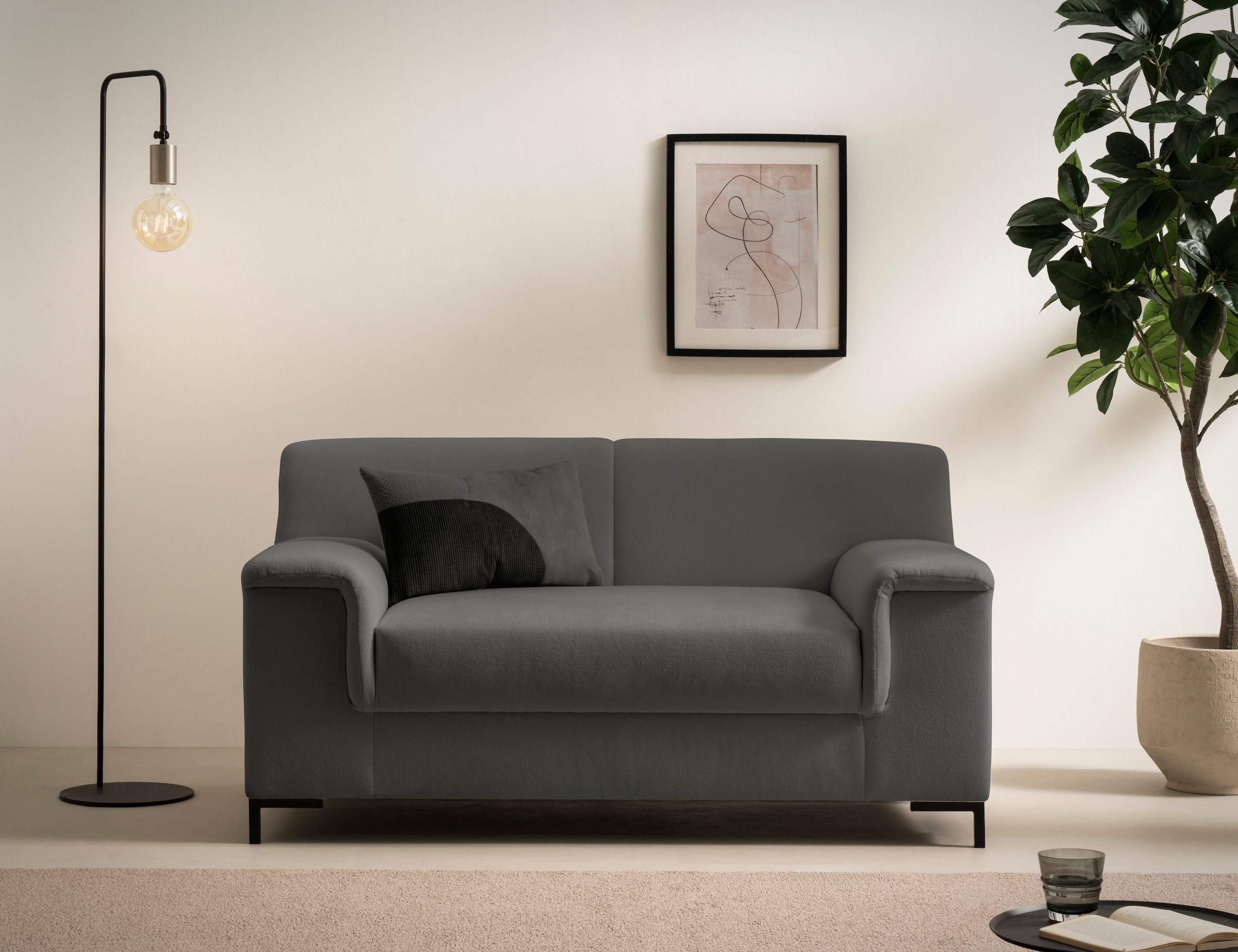INOSIGN 1,5-Sitzer »Jamie 2 B/T/H: 144/81/76 cm, auch in Cord«, zeitlos, mo günstig online kaufen