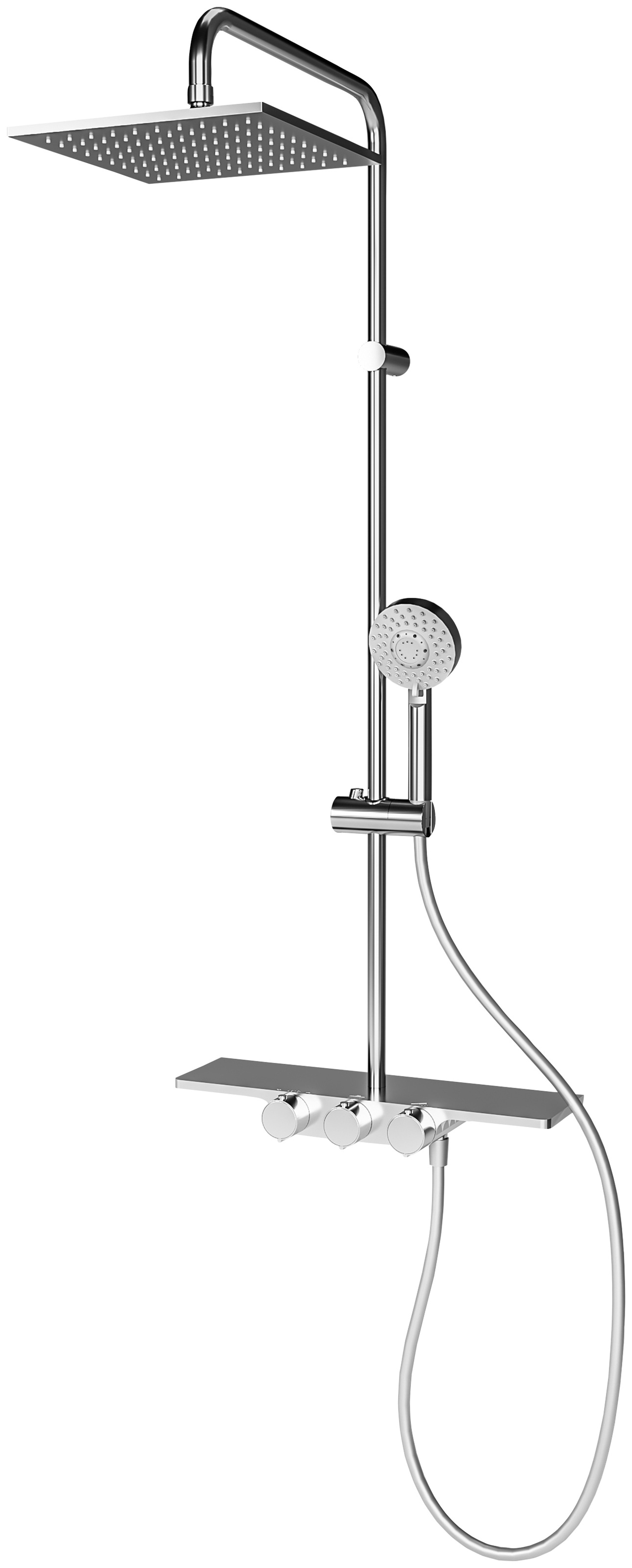 Schulte Duschsystem »Modern Plus«, mit Thermostat, Ablage und Kopfbrause kaufen