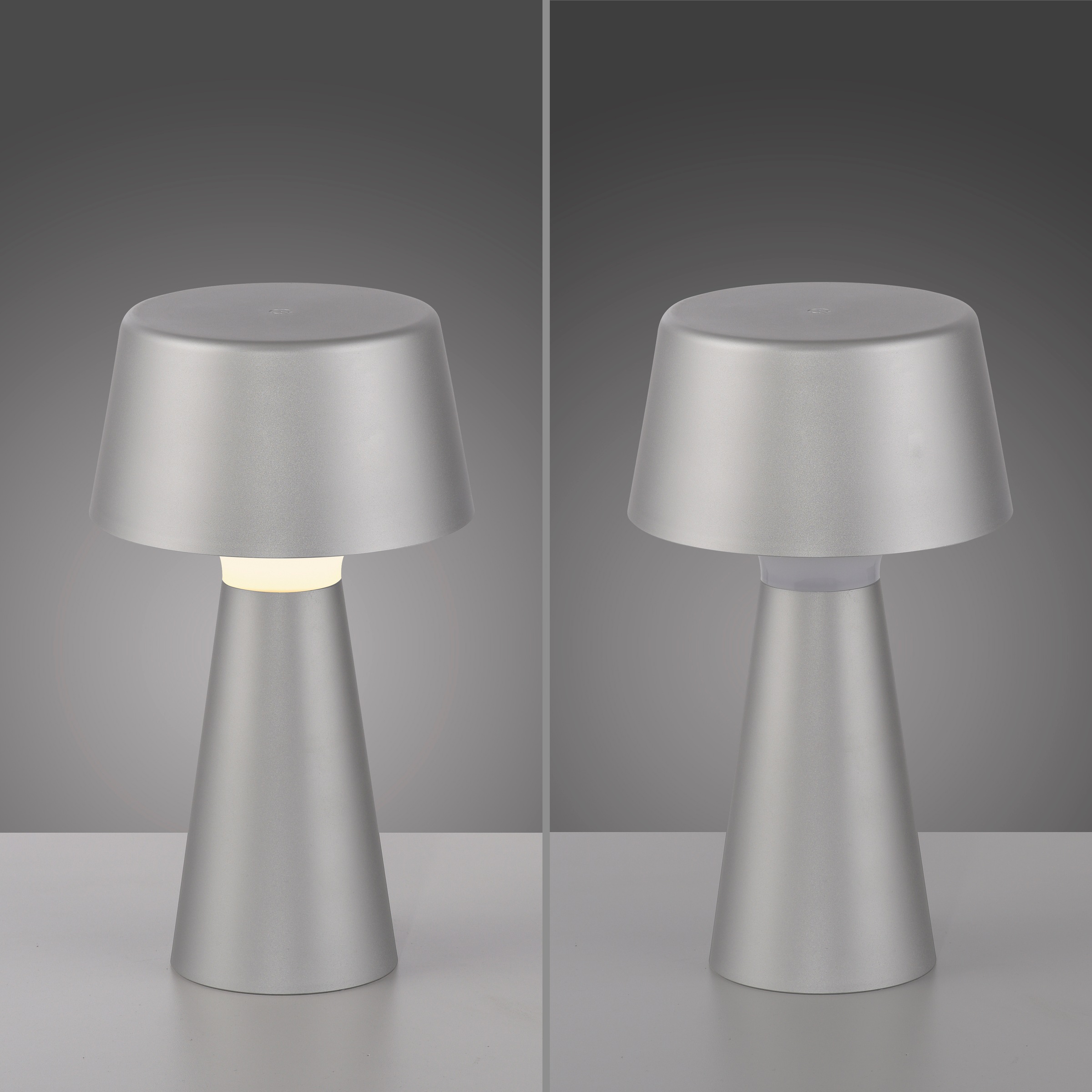 JUST LIGHT Tischleuchte »ABERA«, 1 flammig, Leuchtmittel LED-Modul | LED fest integriert, Akkuleuchte