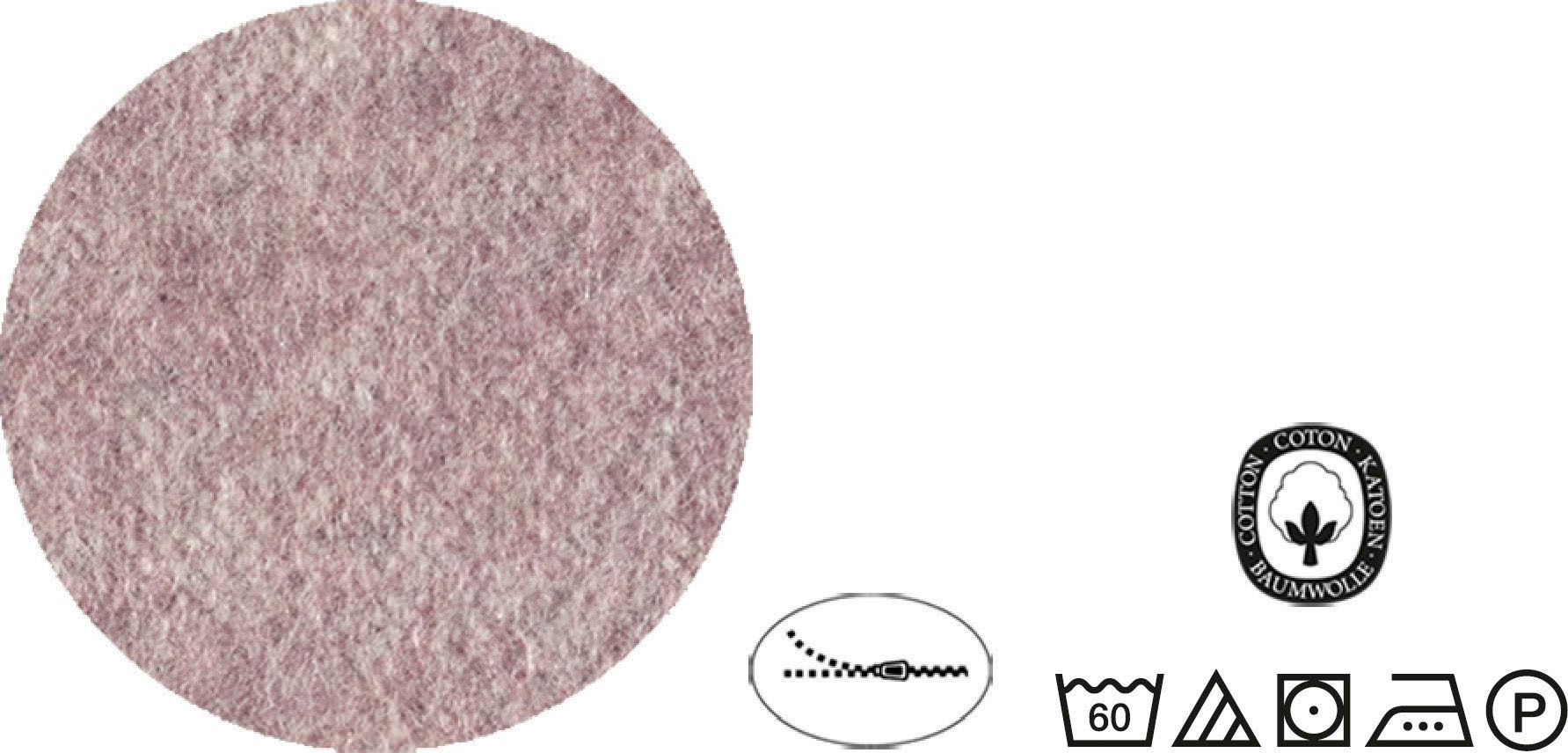 Biberna Wendebettwäsche »Hermal«, aus weicher, wohlig warmer Flanell (Biber) Qualität in Melange Optik, aus 100% Baumwolle, STANDARD 100 by OEKO-TEX® zertifiziert, Made in Germany